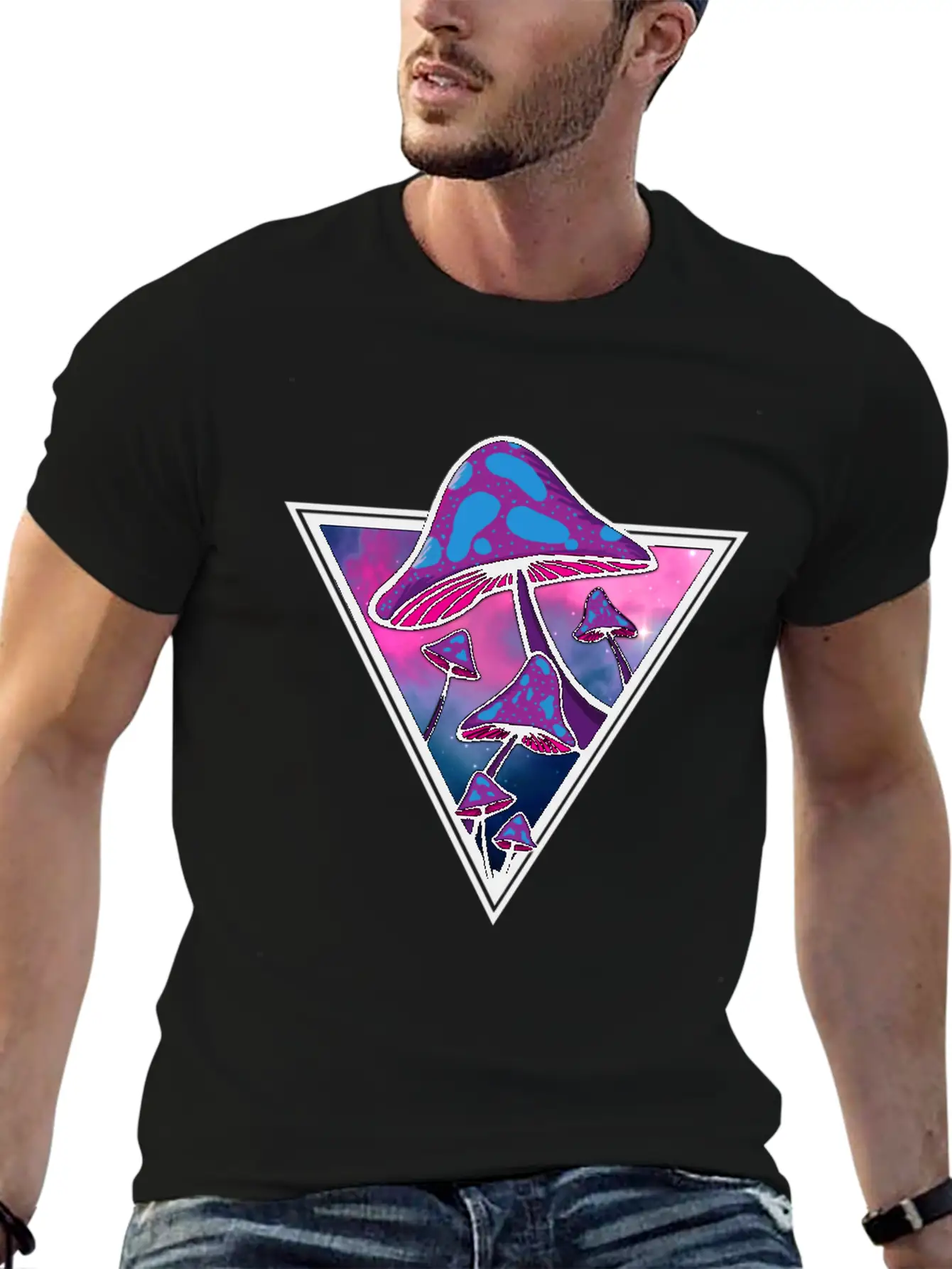 Mushie Galaxy Unisex Short Sleeve Soft Cotton T-Shirt – Casual Everyday Wear