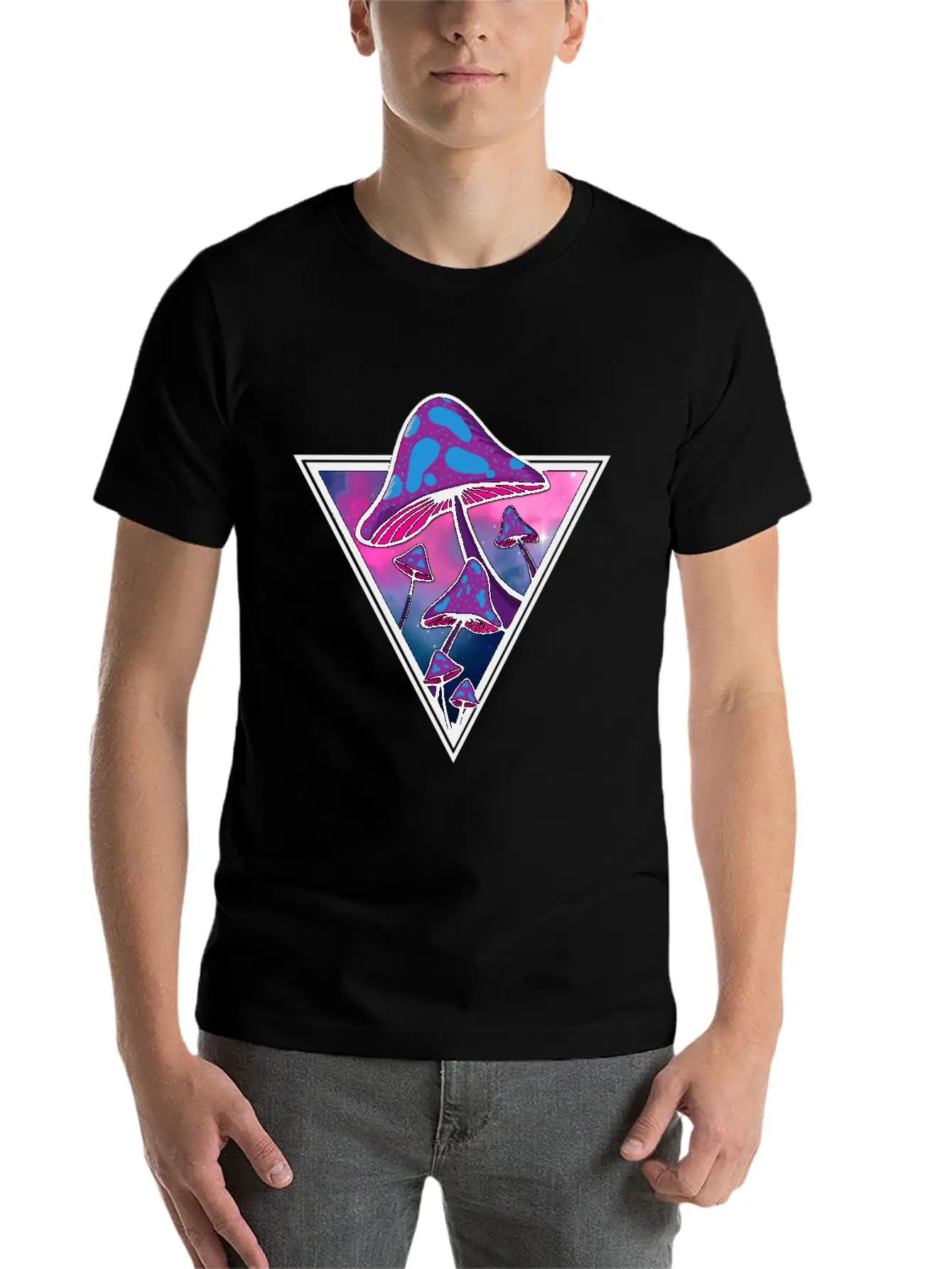 Mushie Galaxy Unisex Short Sleeve Soft Cotton T-Shirt – Casual Everyday Wear