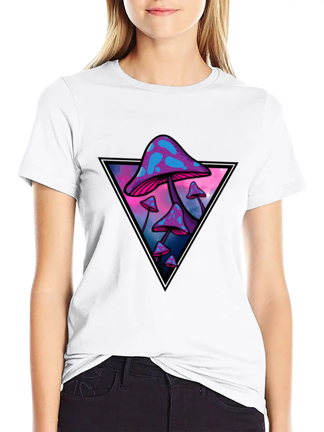 Mushie Galaxy Unisex Short Sleeve Soft Cotton T-Shirt – Casual Everyday Wear