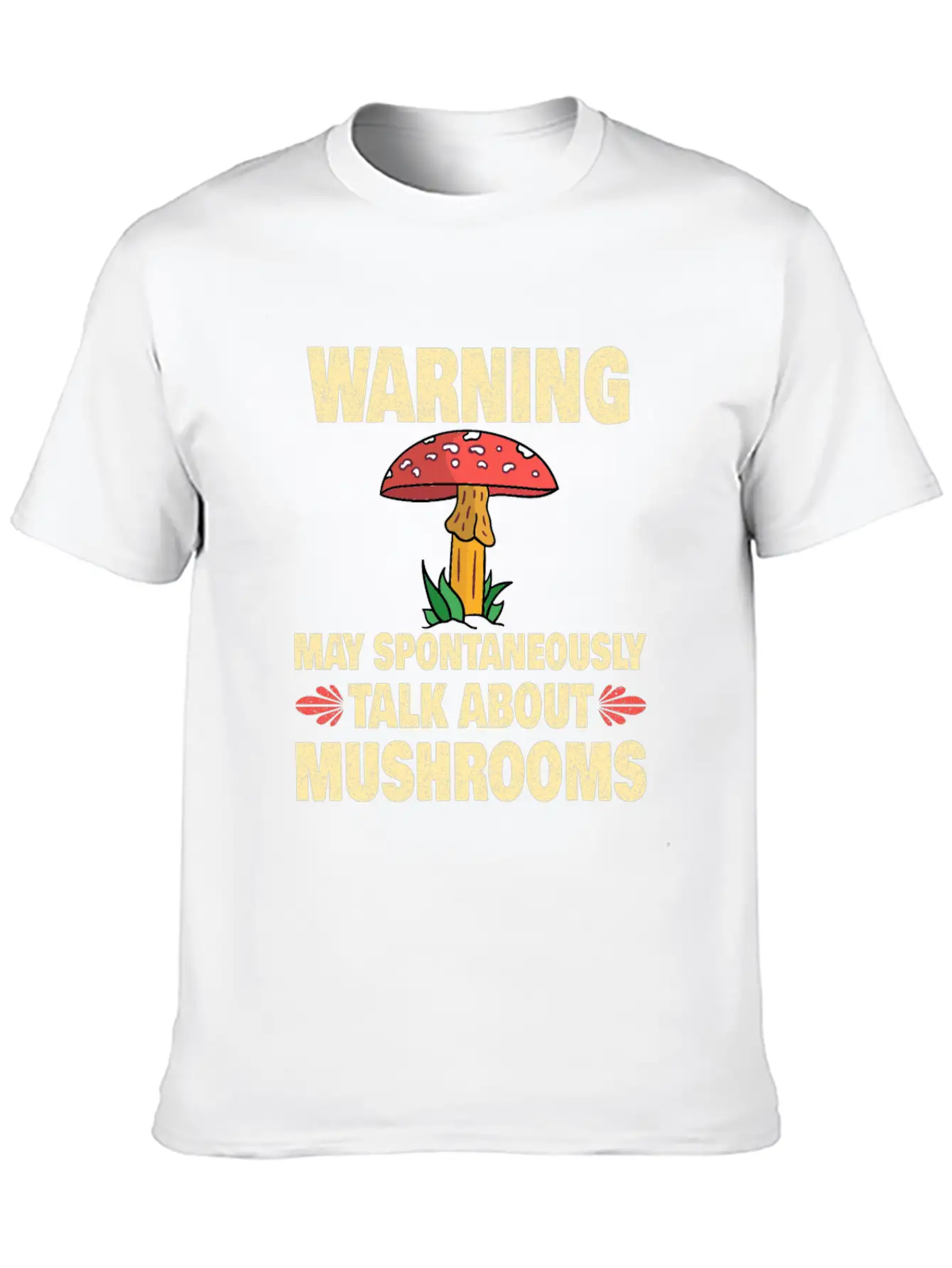Mushroom Picker Mushroom Farmer Mushroom Basket Unisex Short Sleeve Soft Cotton T-Shirt – Casual Everyday Wear