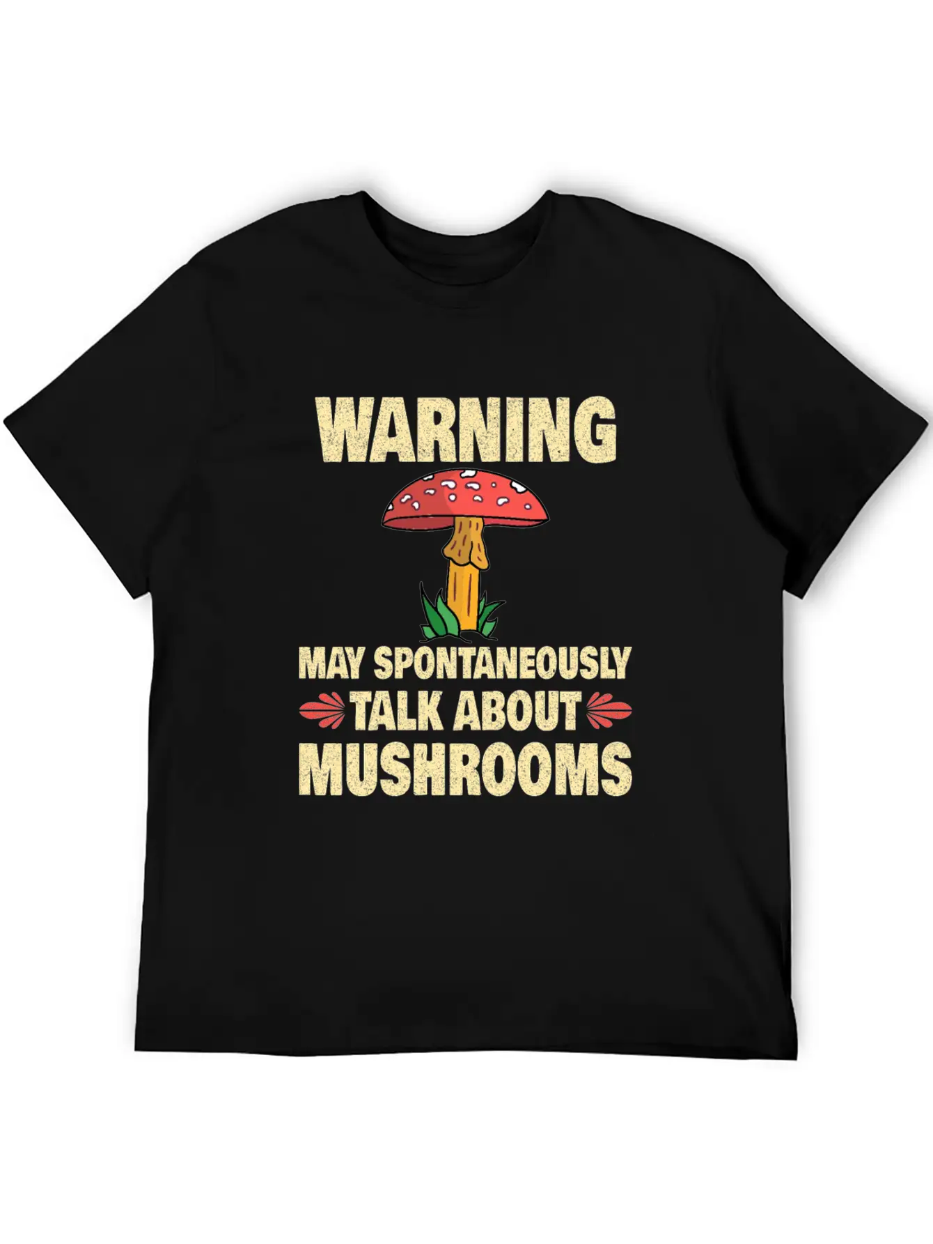 Mushroom Picker Mushroom Farmer Mushroom Basket Unisex Short Sleeve Soft Cotton T-Shirt – Casual Everyday Wear