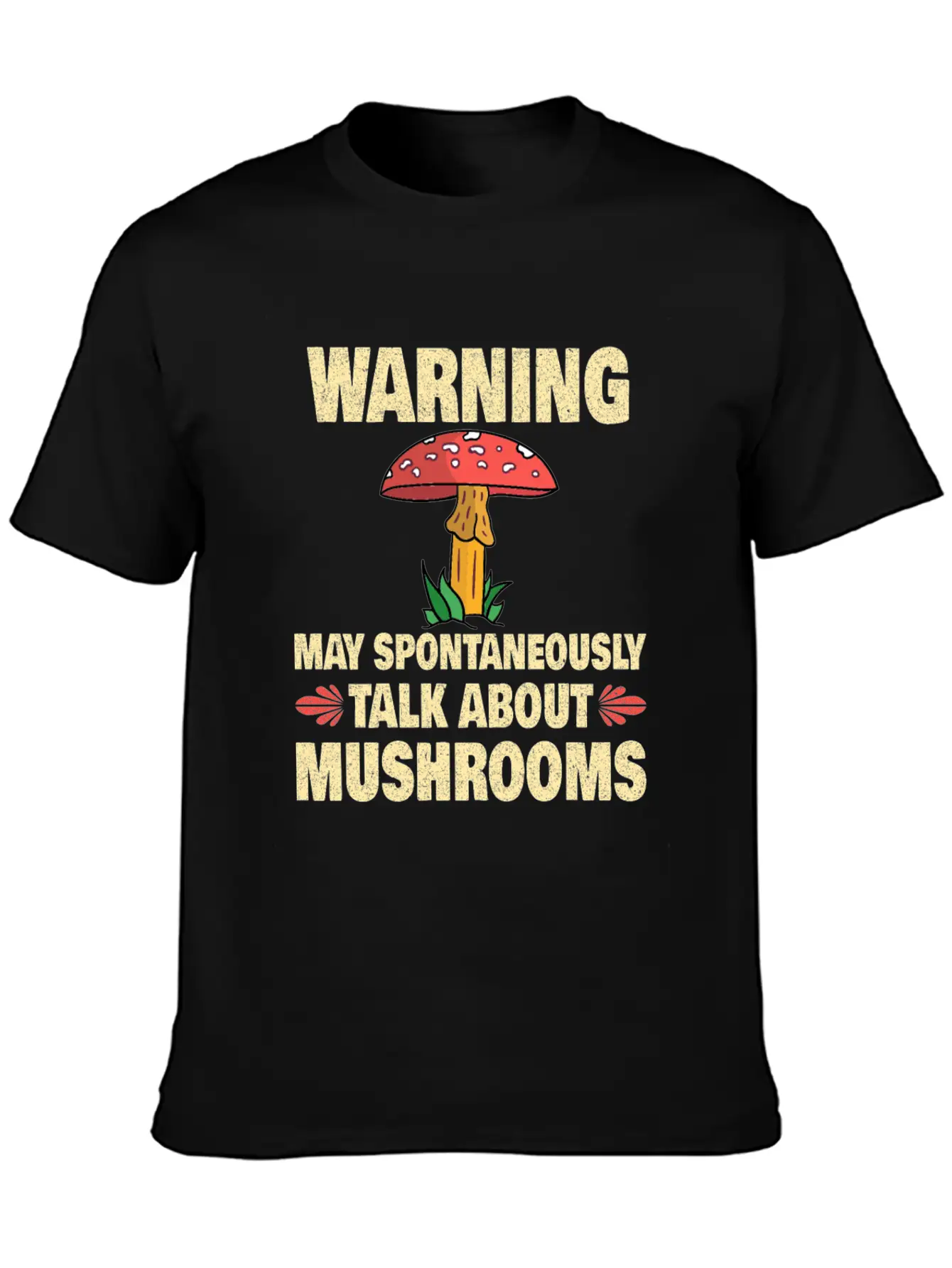 Mushroom Picker Mushroom Farmer Mushroom Basket Unisex Short Sleeve Soft Cotton T-Shirt – Casual Everyday Wear