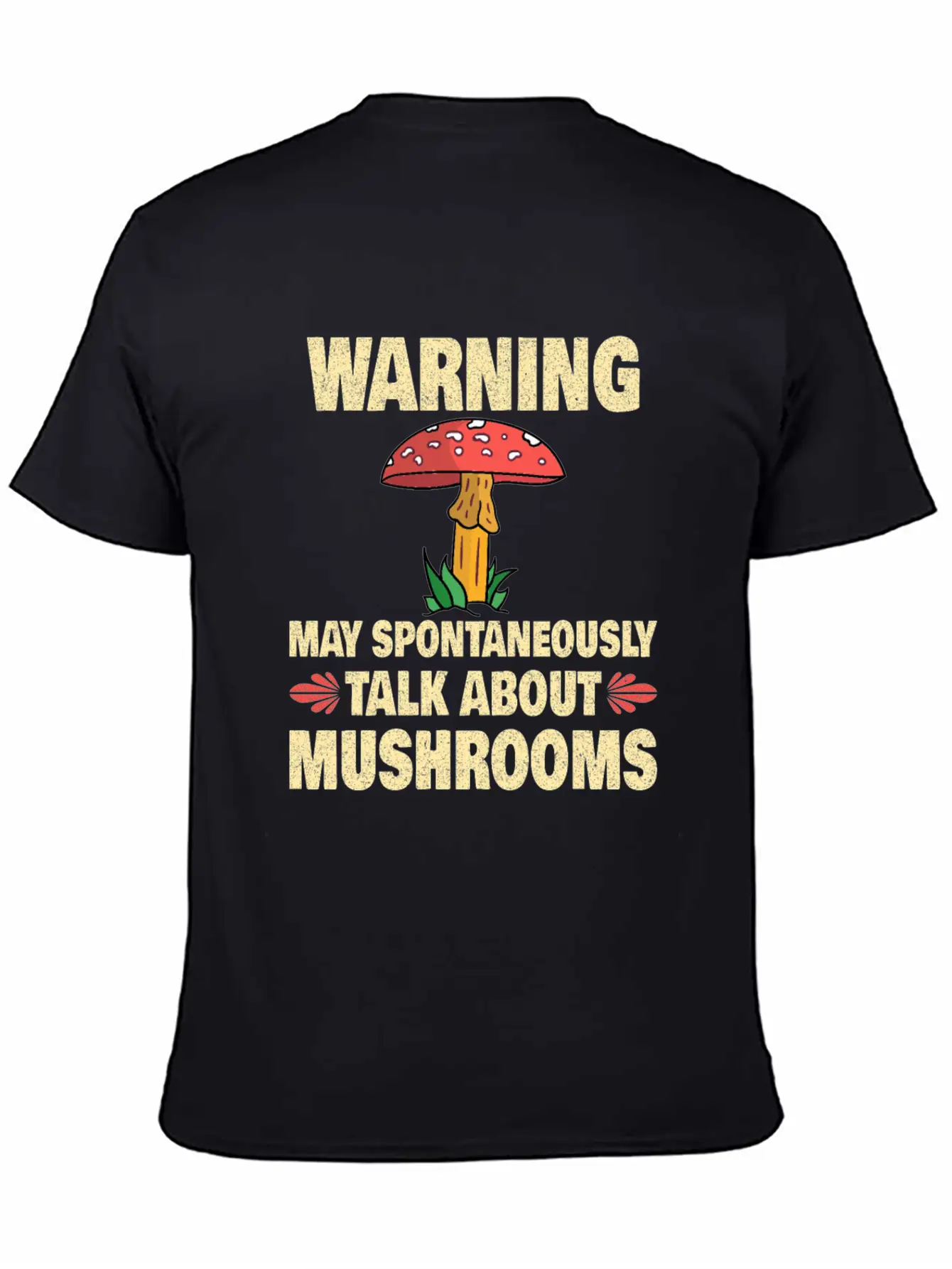 Mushroom Picker Mushroom Farmer Mushroom Basket Unisex Short Sleeve Soft Cotton T-Shirt – Casual Everyday Wear