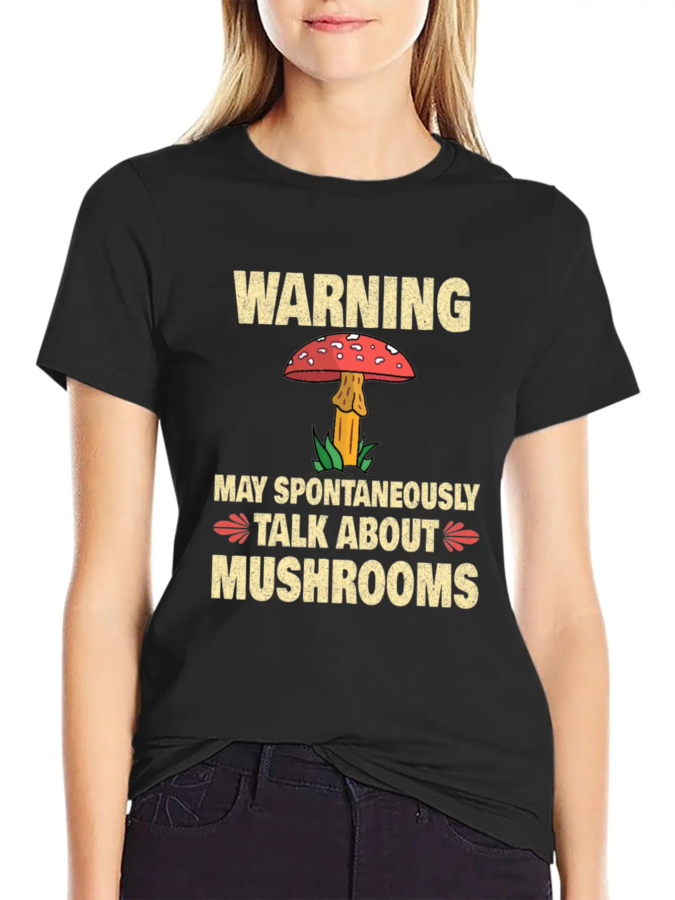 Mushroom Picker Mushroom Farmer Mushroom Basket Unisex Short Sleeve Soft Cotton T-Shirt – Casual Everyday Wear