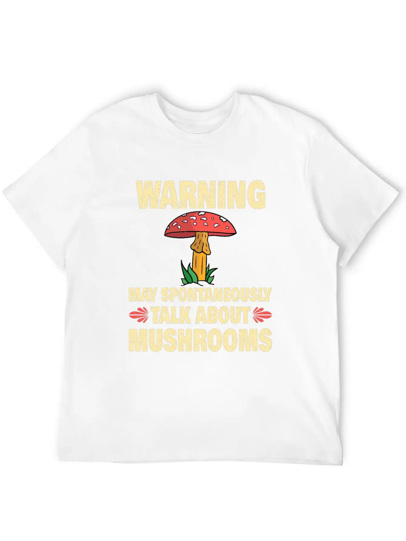 Mushroom Picker Mushroom Farmer Mushroom Basket Unisex Short Sleeve Soft Cotton T-Shirt – Casual Everyday Wear