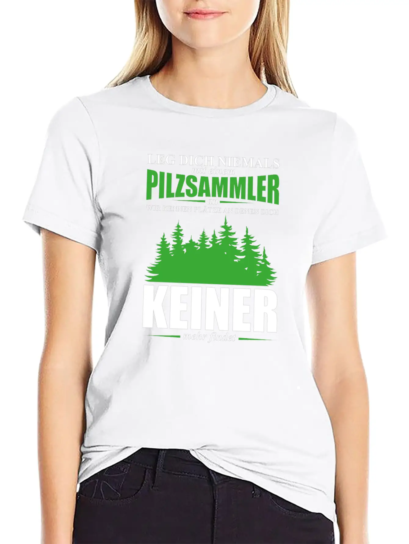 Mushroom Picker Mushrooms Nature Forest Saying Gif Unisex Short Sleeve Soft Cotton T-Shirt – Casual Everyday Wear