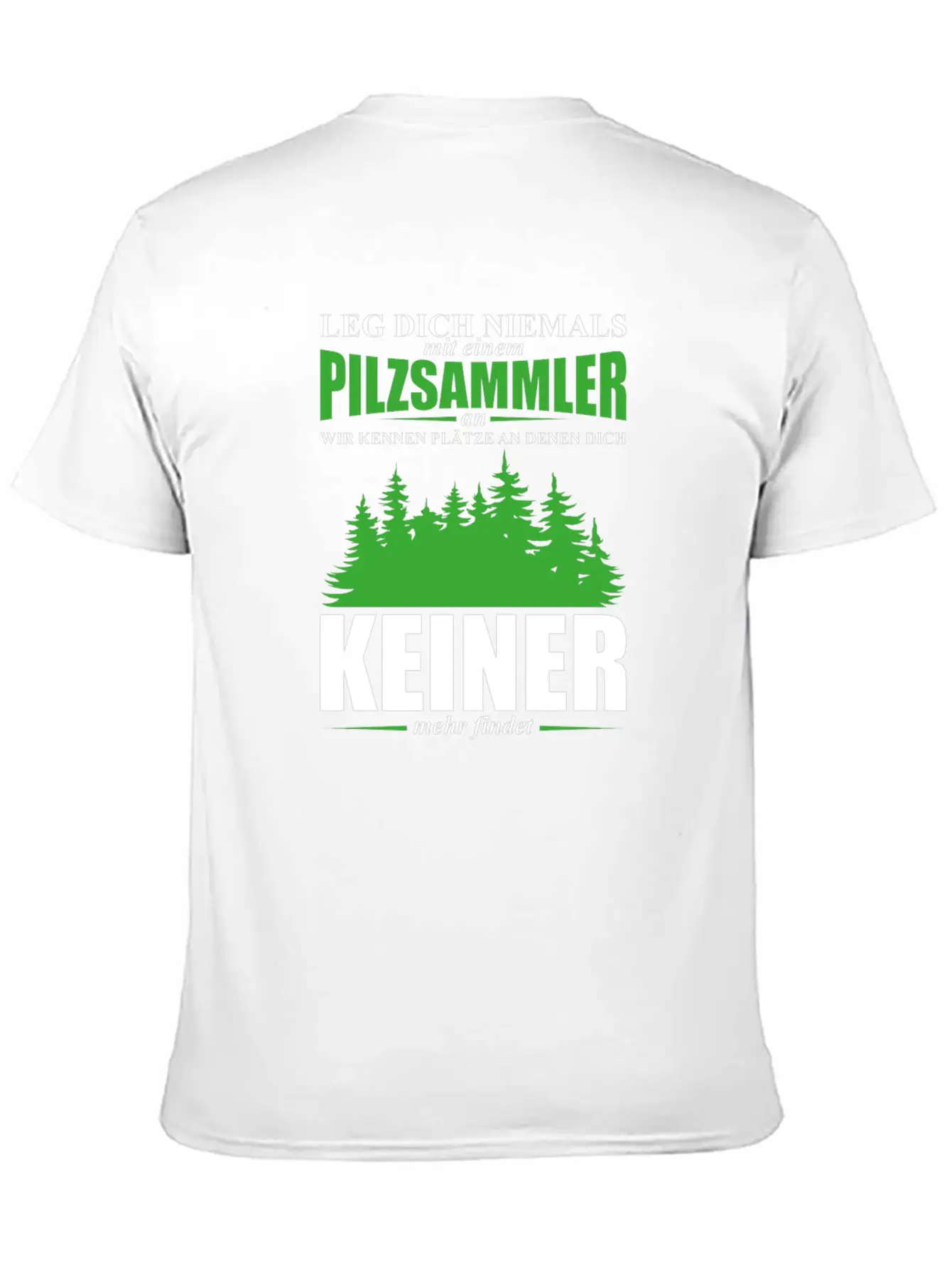 Mushroom Picker Mushrooms Nature Forest Saying Gif Unisex Short Sleeve Soft Cotton T-Shirt – Casual Everyday Wear