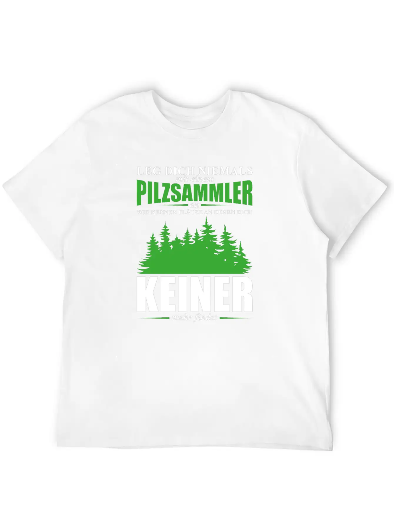 Mushroom Picker Mushrooms Nature Forest Saying Gif Unisex Short Sleeve Soft Cotton T-Shirt – Casual Everyday Wear