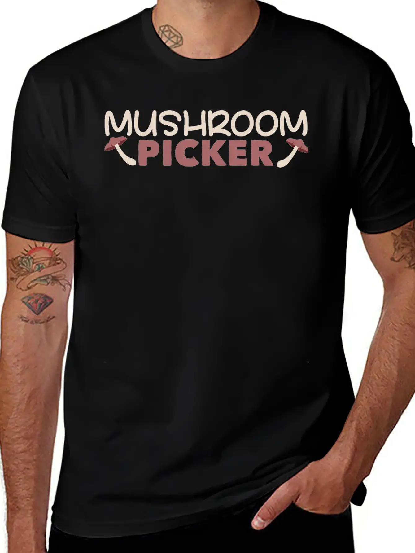 Mushroom Picker Mushrooms Picking Mushrooming Comfortable Minimalist Graphic Tee – Summer Style Essential