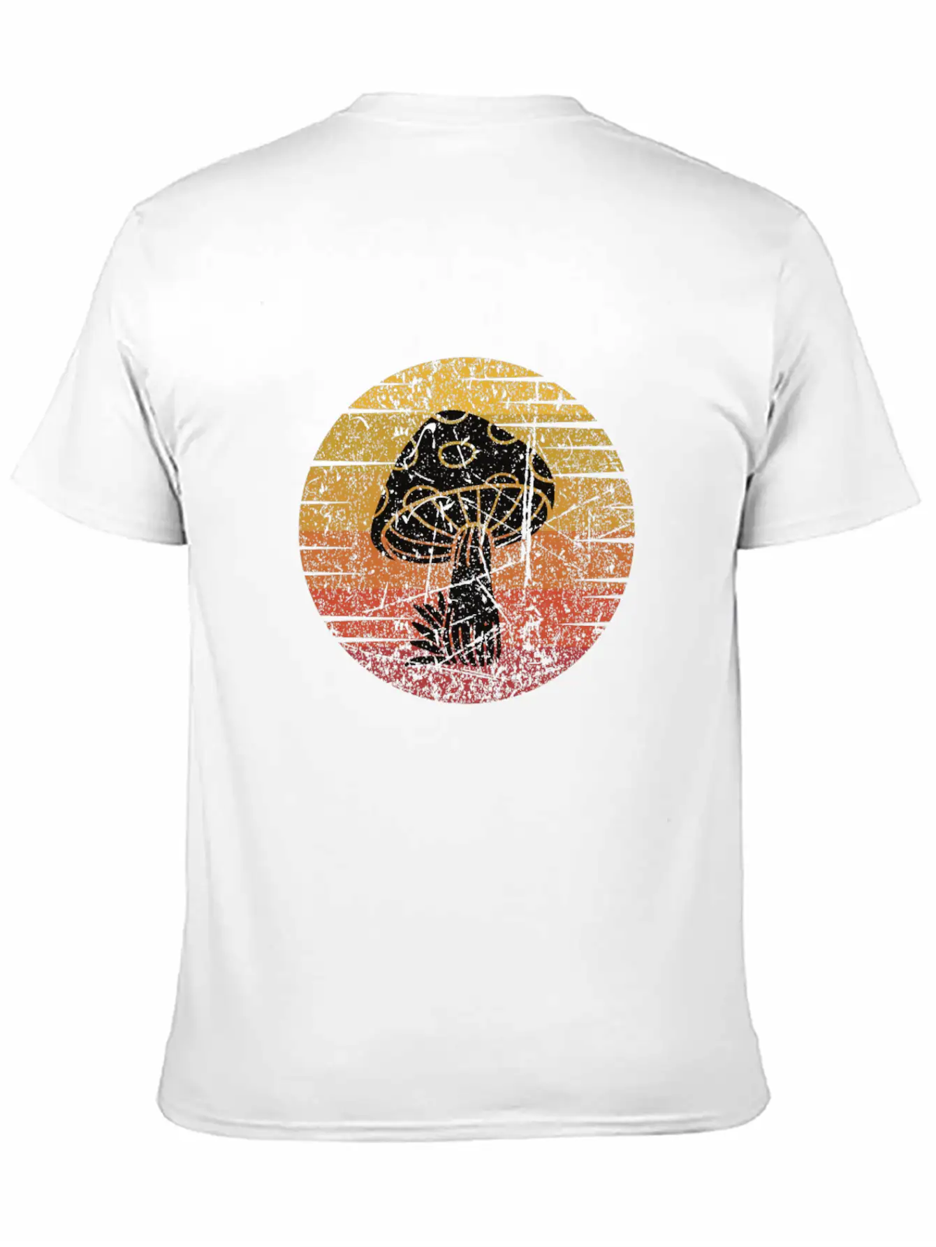 Mushroom Picking Retro Comfortable Minimalist Graphic Tee – Summer Style Essential