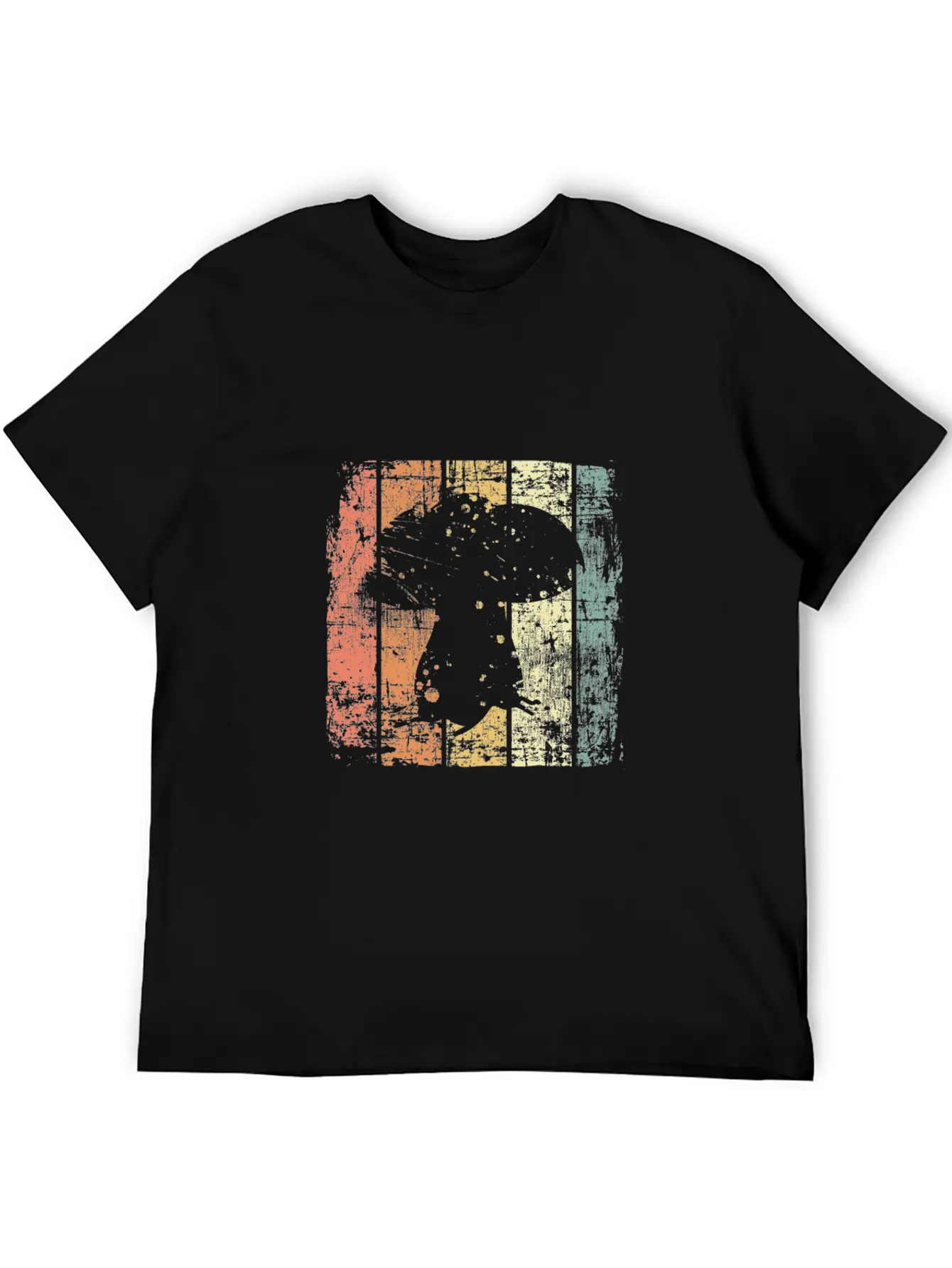 Mushroom Retro Essential Unisex Summer Tee – Soft Cotton Casual Fit