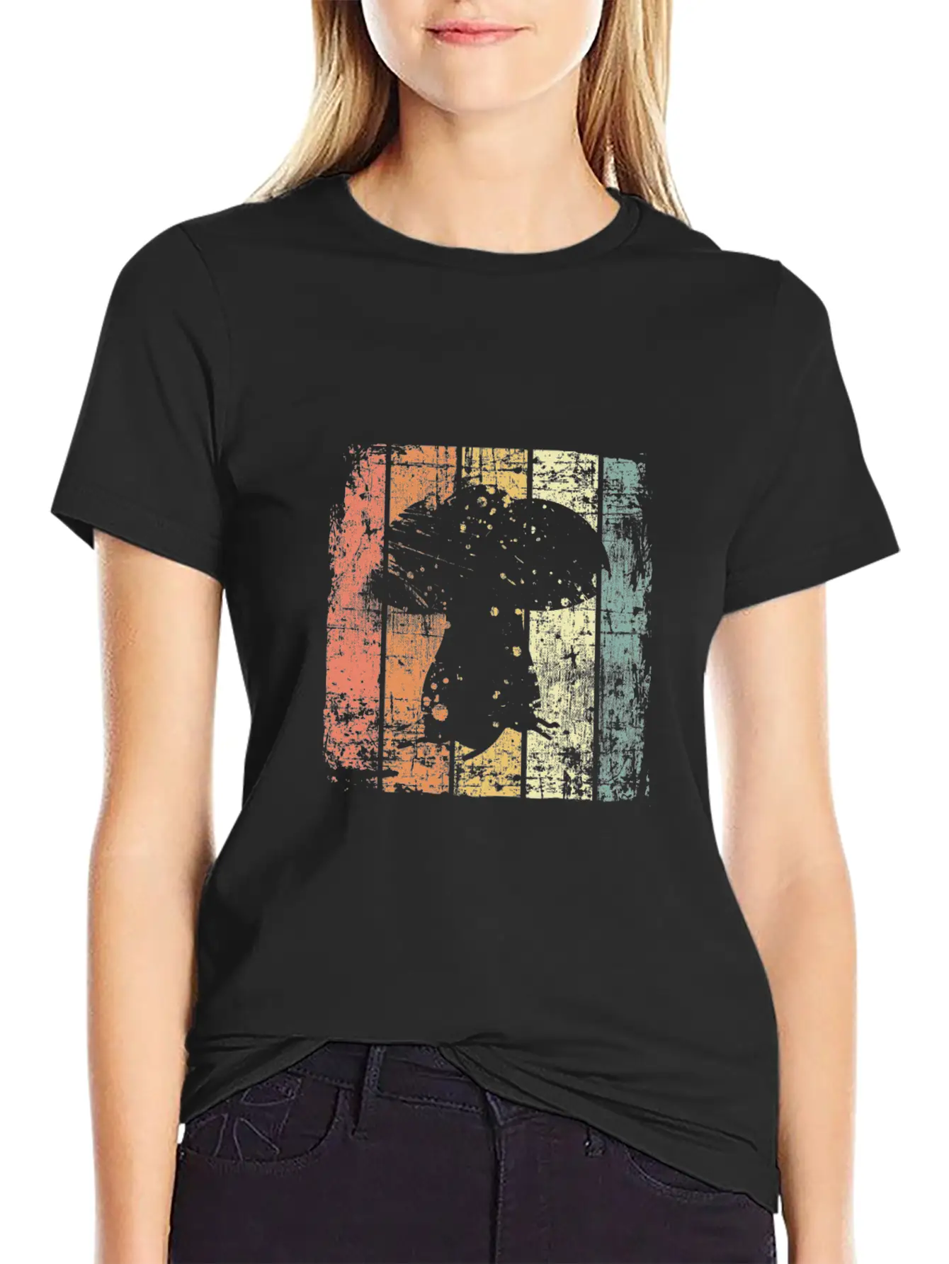 Mushroom Retro Essential Unisex Summer Tee – Soft Cotton Casual Fit