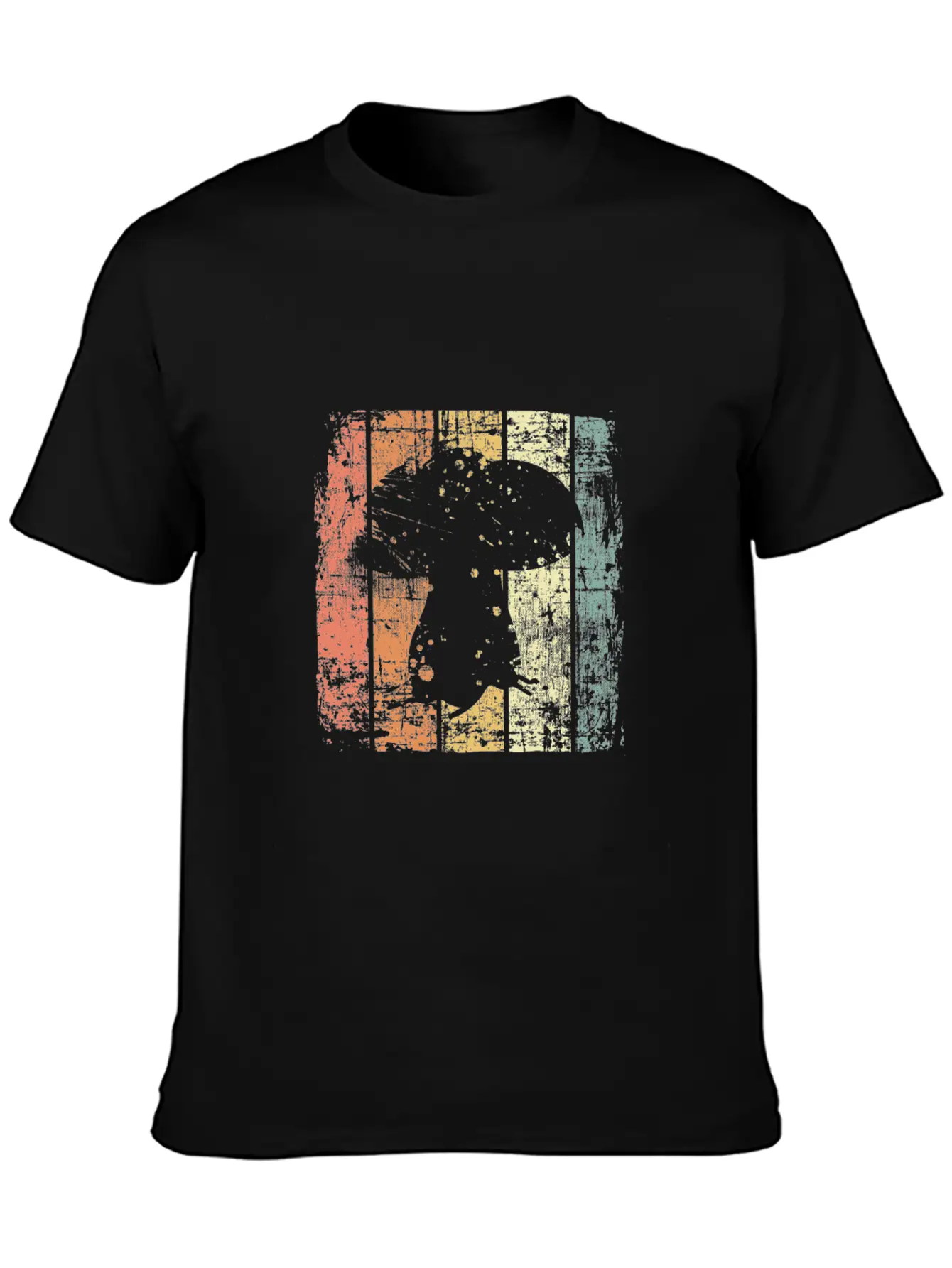 Mushroom Retro Essential Unisex Summer Tee – Soft Cotton Casual Fit