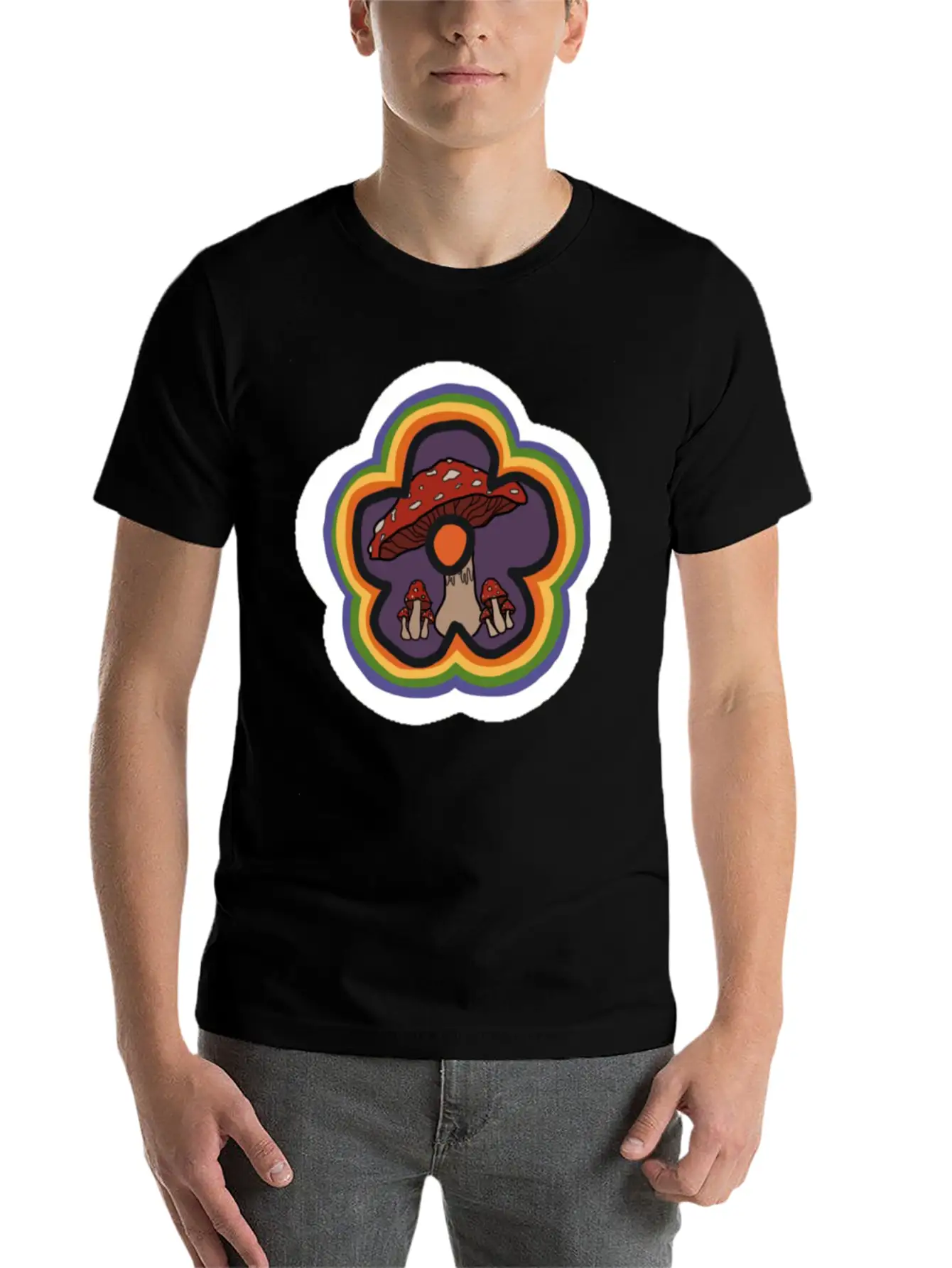 Mushroom Unisex Casual T-Shirt – Clean Design For Daily Comfort