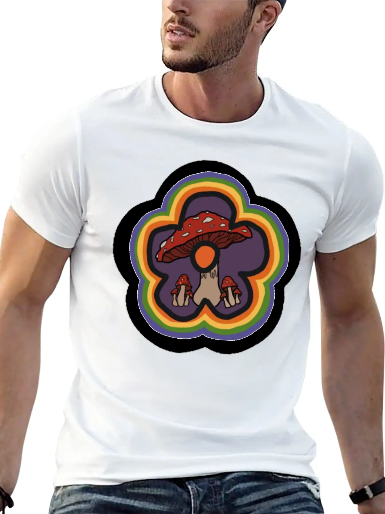 Mushroom Unisex Casual T-Shirt – Clean Design For Daily Comfort