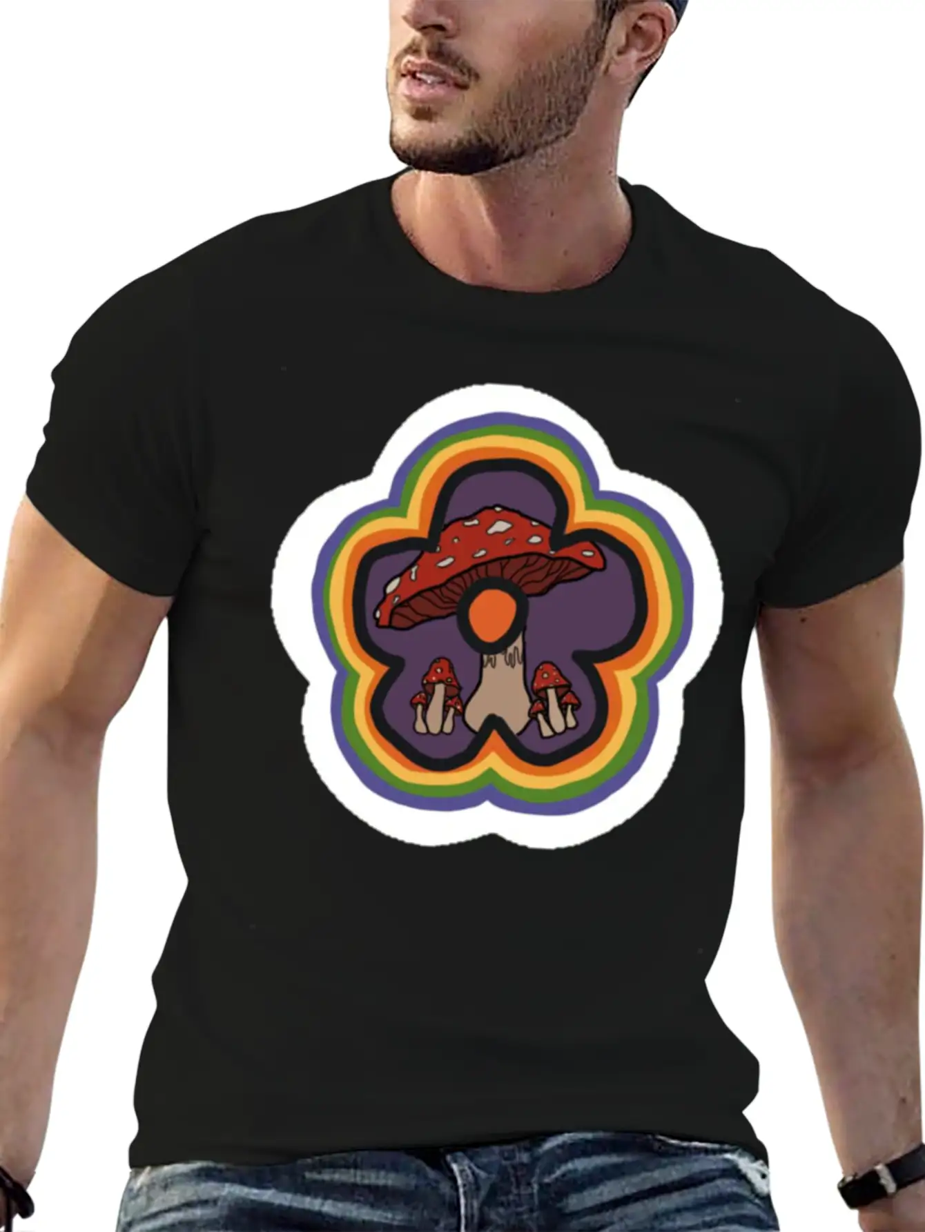 Mushroom Unisex Casual T-Shirt – Clean Design For Daily Comfort