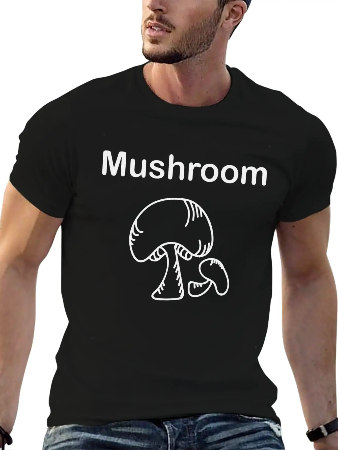 Mushrooms Picker Forest Mushroom Relaxed Everyday Tee – Lightweight And Durable Cotton