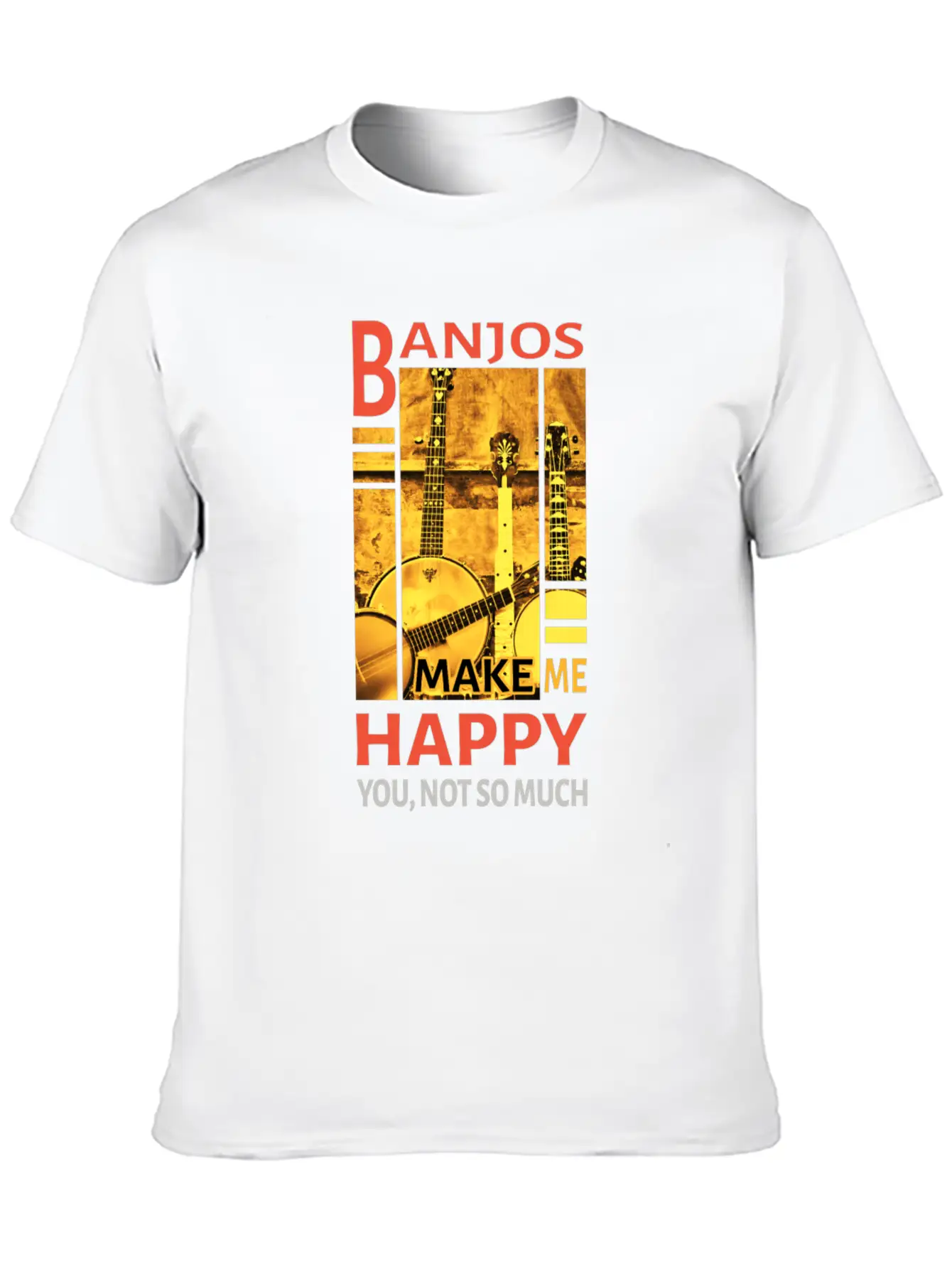 Music - Banjos Stylish Everyday T-Shirt – Unisex Basic Cotton Tee