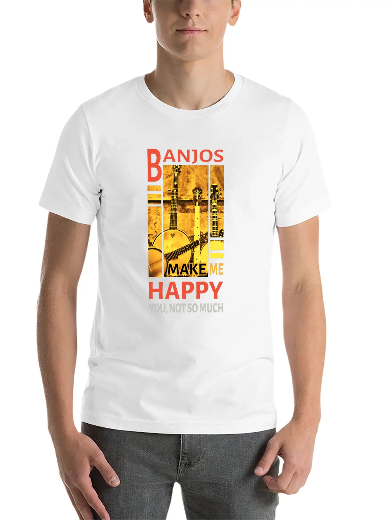 Music - Banjos Stylish Everyday T-Shirt – Unisex Basic Cotton Tee