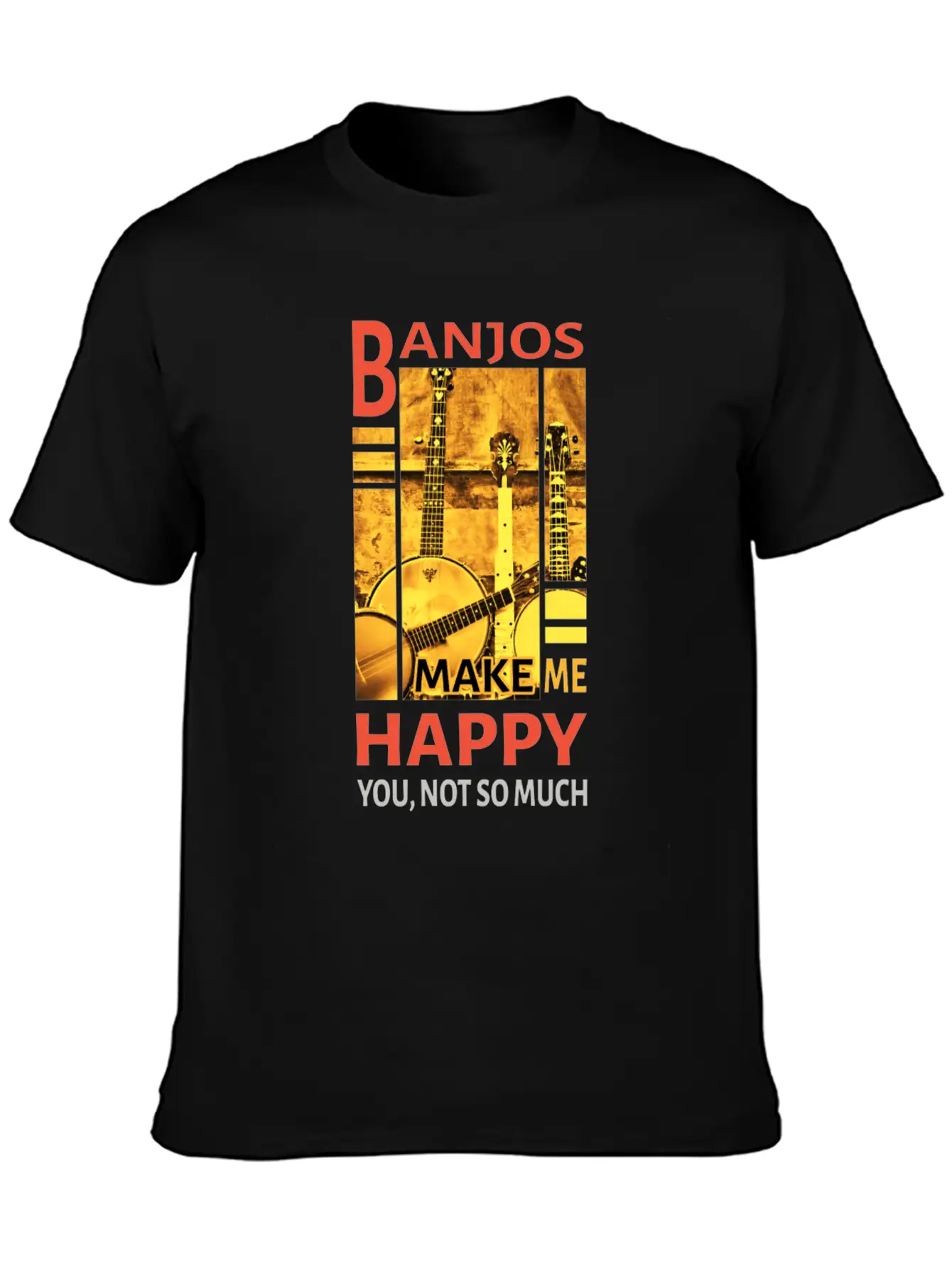 Music - Banjos Stylish Everyday T-Shirt – Unisex Basic Cotton Tee