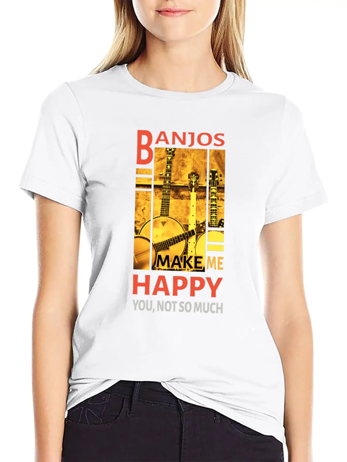 Music - Banjos Stylish Everyday T-Shirt – Unisex Basic Cotton Tee