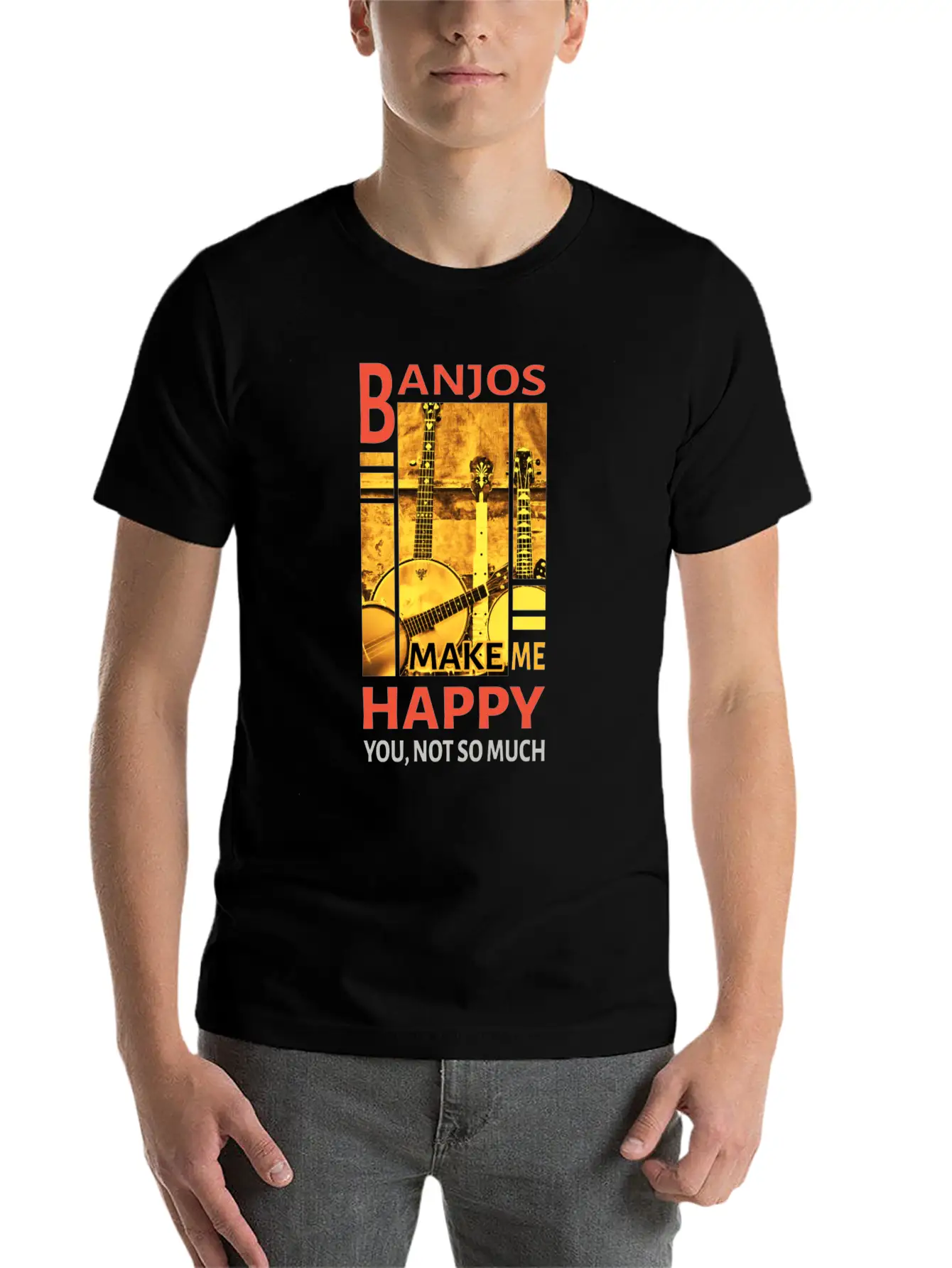 Music - Banjos Stylish Everyday T-Shirt – Unisex Basic Cotton Tee