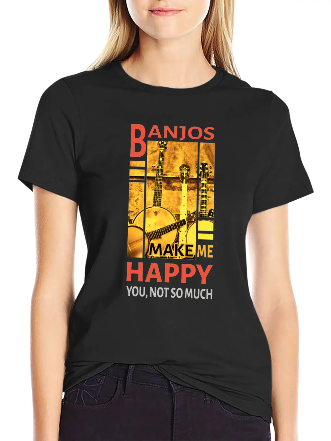 Music - Banjos Stylish Everyday T-Shirt – Unisex Basic Cotton Tee