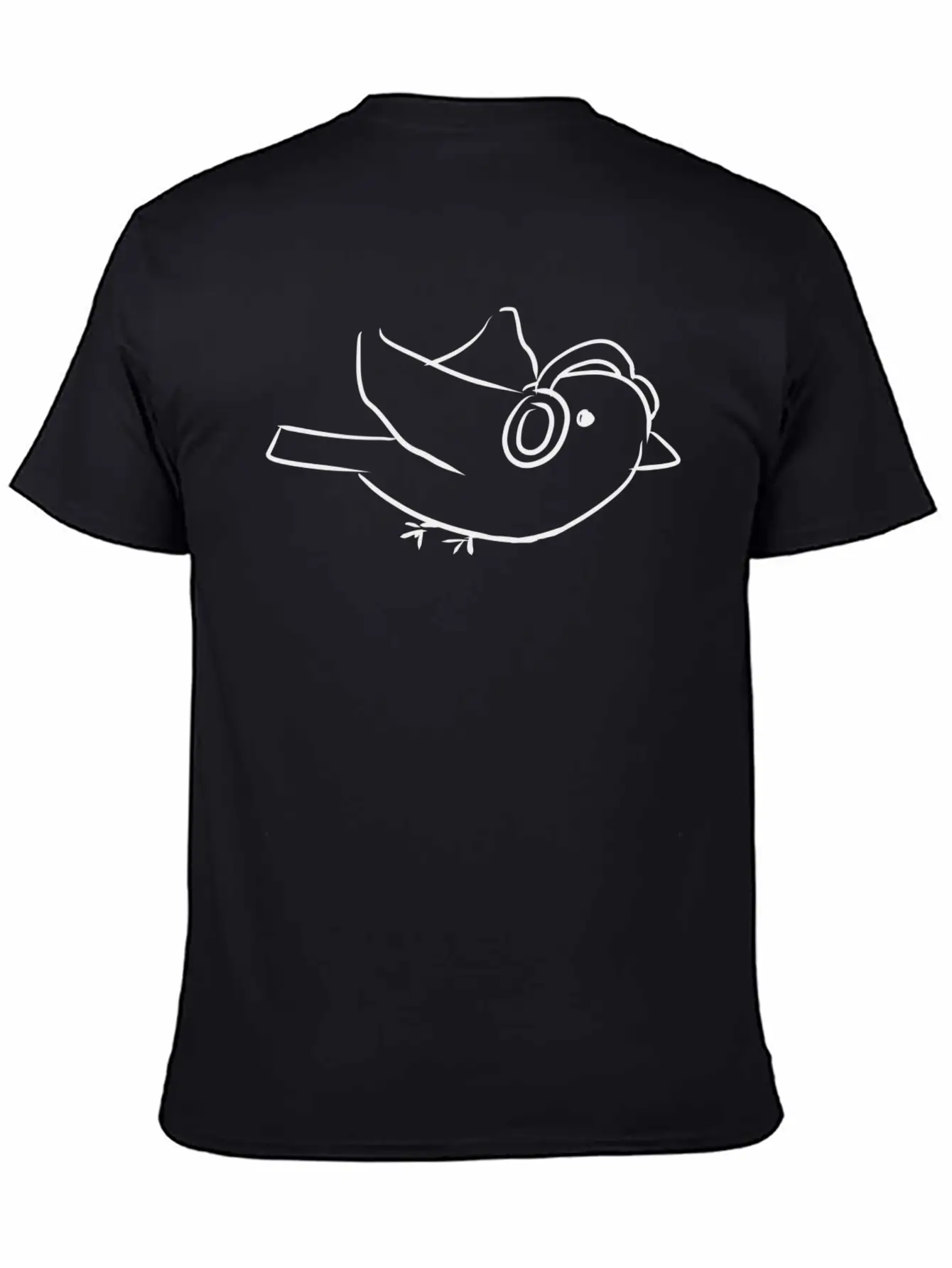 Music Bird Headphones Stylish Everyday T-Shirt – Unisex Basic Cotton Tee