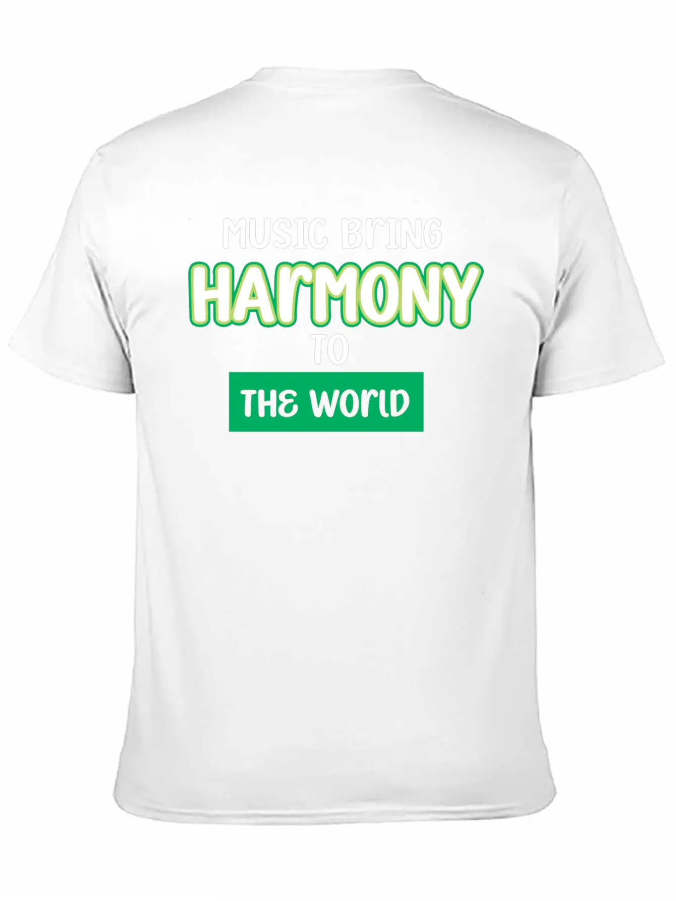 Music Brings Harmony To The World Stylish Everyday T-Shirt – Unisex Basic Cotton Tee
