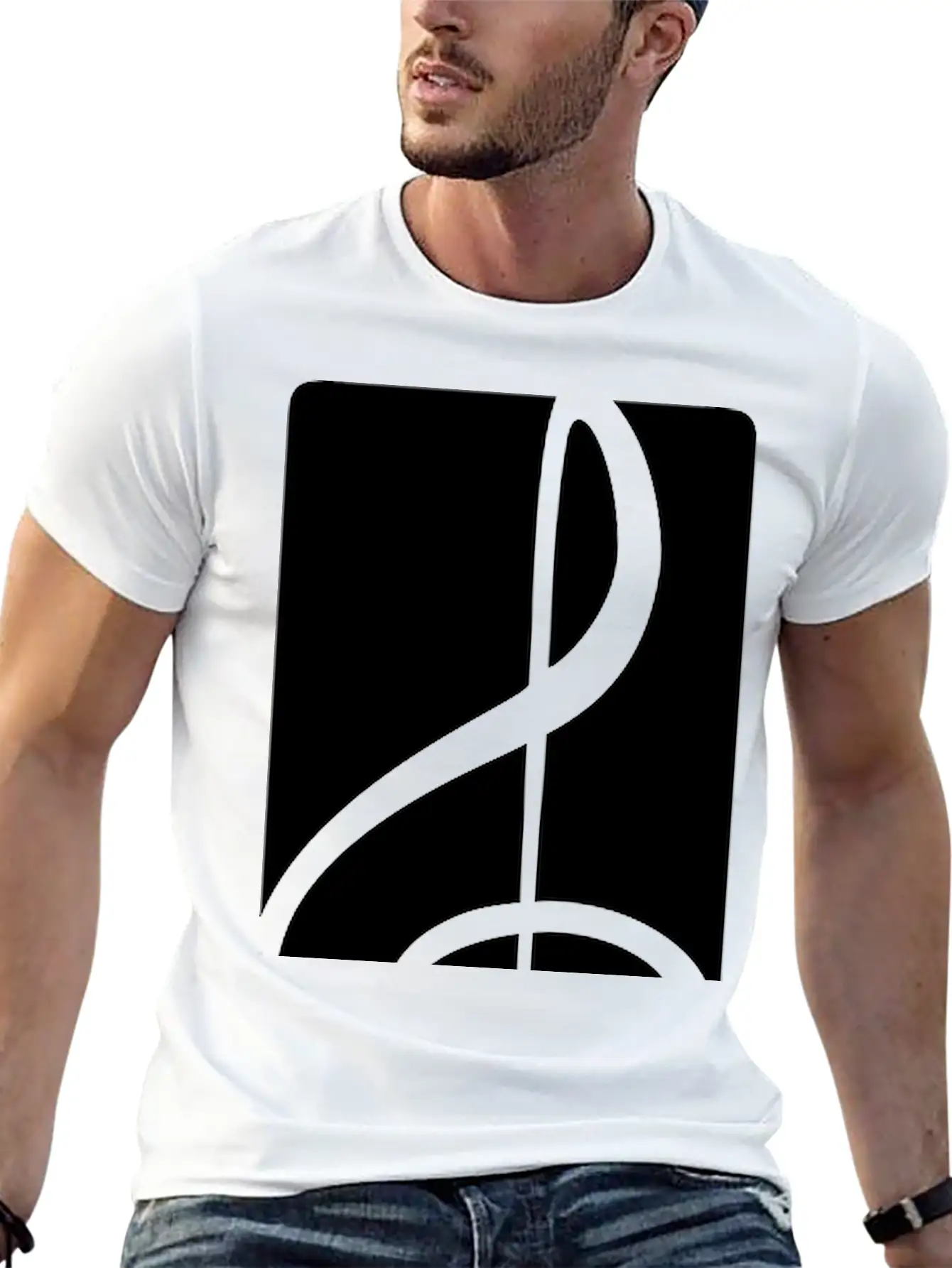 Music Clef Note French Violin Treble Musical Sound Stylish Everyday T-Shirt – Unisex Basic Cotton Tee