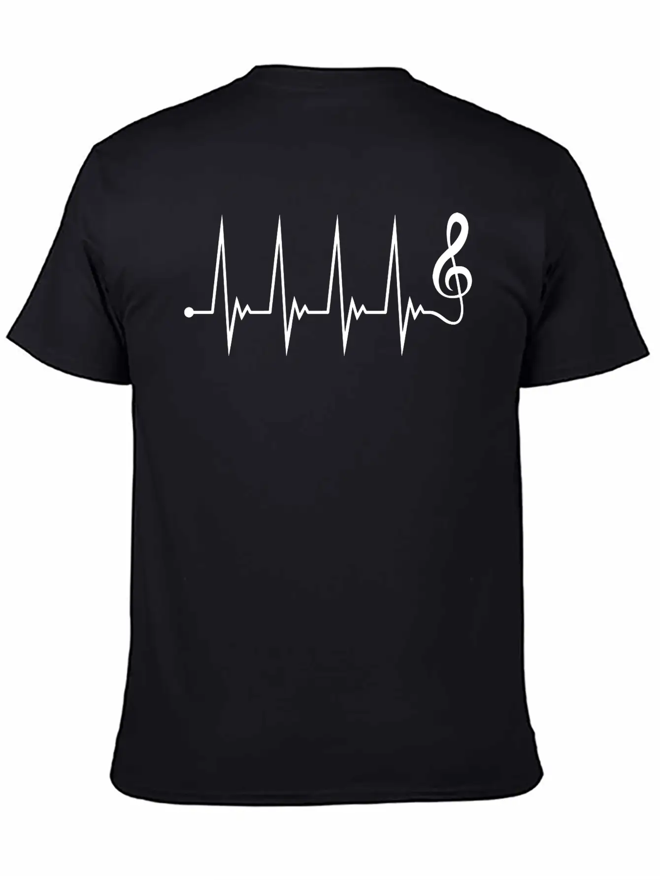 Music Clef Note Violin Treble Sound Pulse ECG Timeless Short Sleeve Tee – Comfy And Minimalist Design