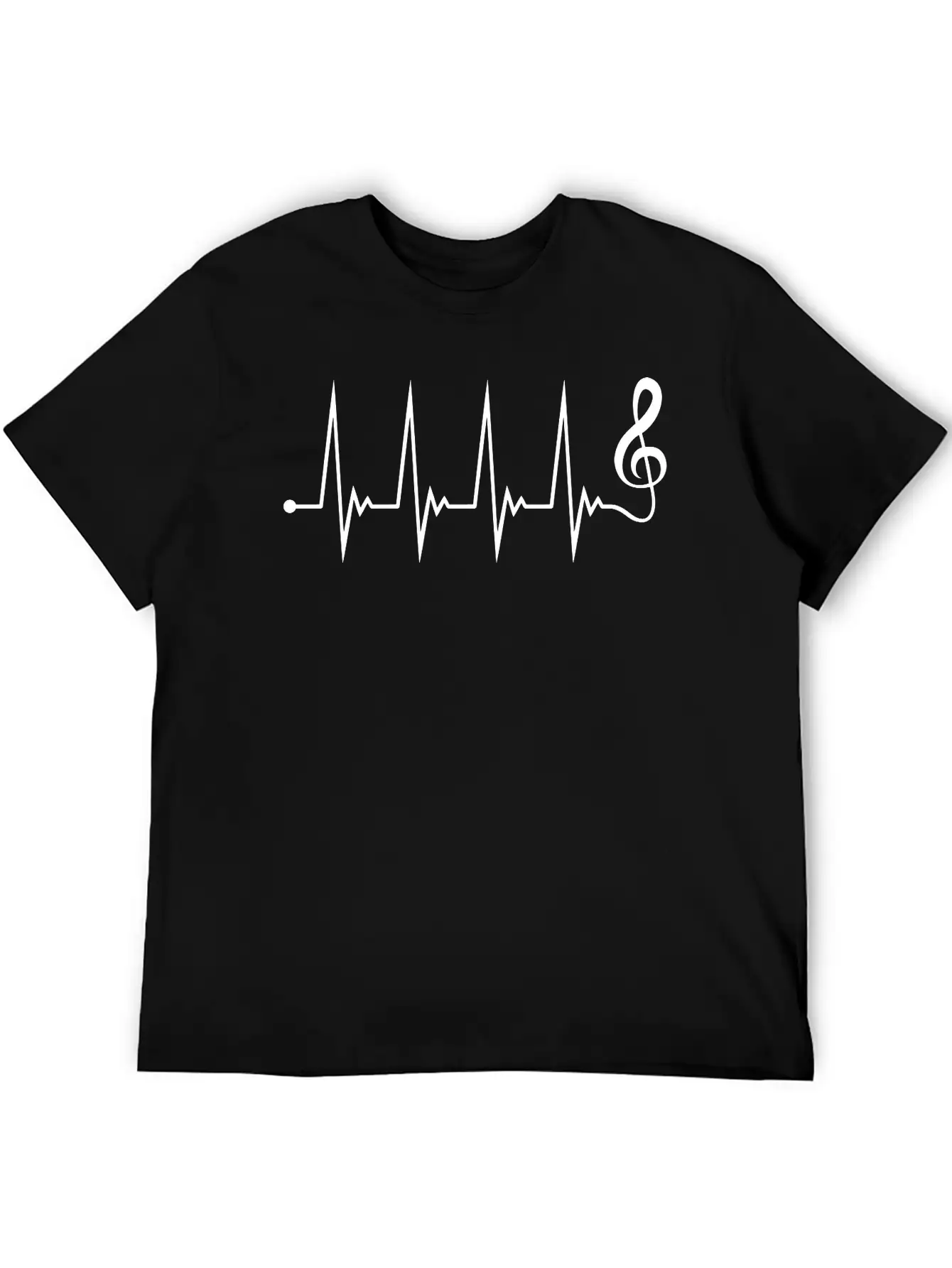 Music Clef Note Violin Treble Sound Pulse ECG Timeless Short Sleeve Tee – Comfy And Minimalist Design