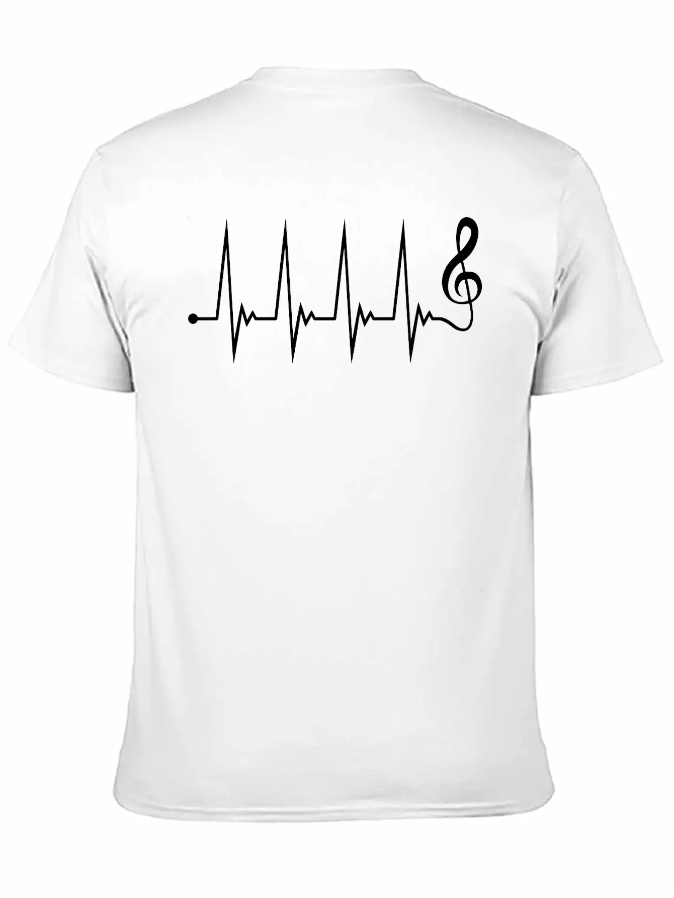 Music Clef Note Violin Treble Sound Pulse ECG Timeless Short Sleeve Tee – Comfy And Minimalist Design