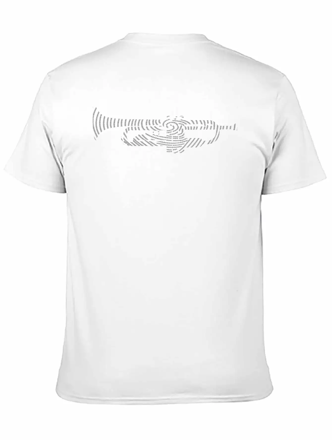 Music DNA With Trumpet Silhouette - Creative Music Unisex Short Sleeve Soft Cotton T-Shirt – Casual Everyday Wear