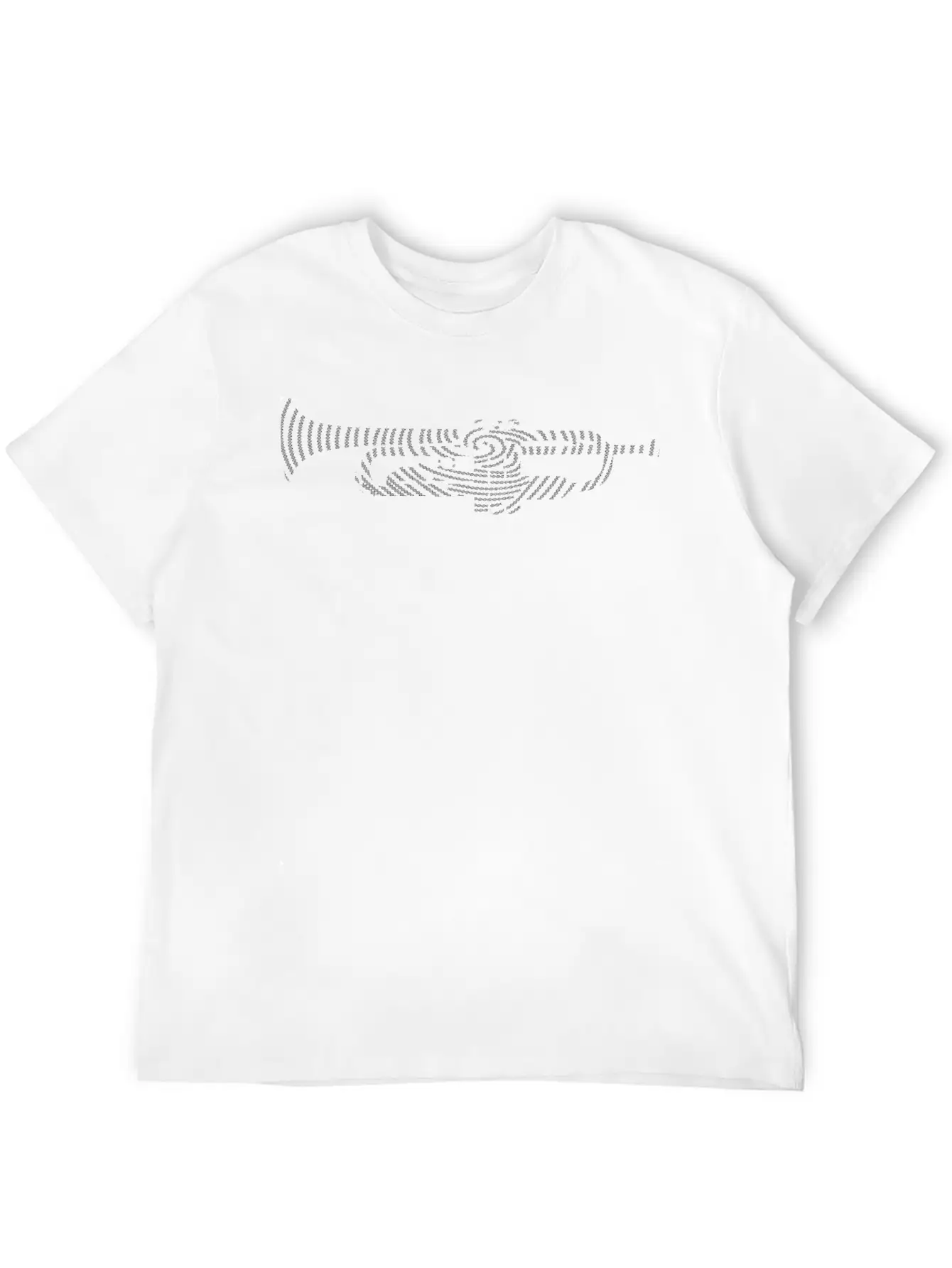 Music DNA With Trumpet Silhouette - Creative Music Unisex Short Sleeve Soft Cotton T-Shirt – Casual Everyday Wear