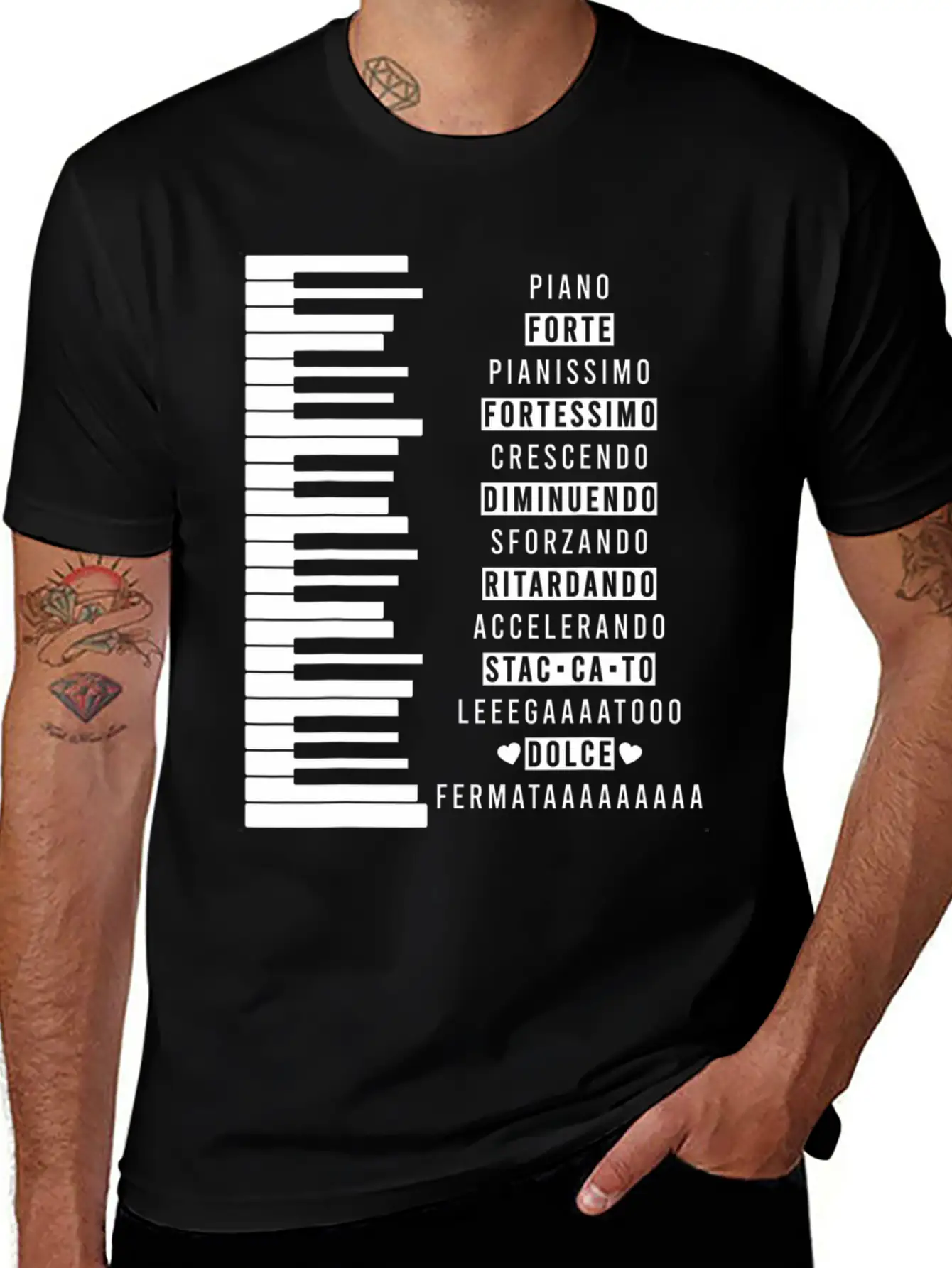 Music Dynamics Theory Musicians Piano Comfortable Minimalist Graphic Tee – Summer Style Essential
