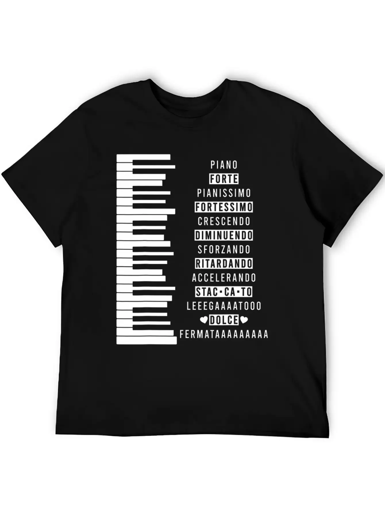 Music Dynamics Theory Musicians Piano Comfortable Minimalist Graphic Tee – Summer Style Essential
