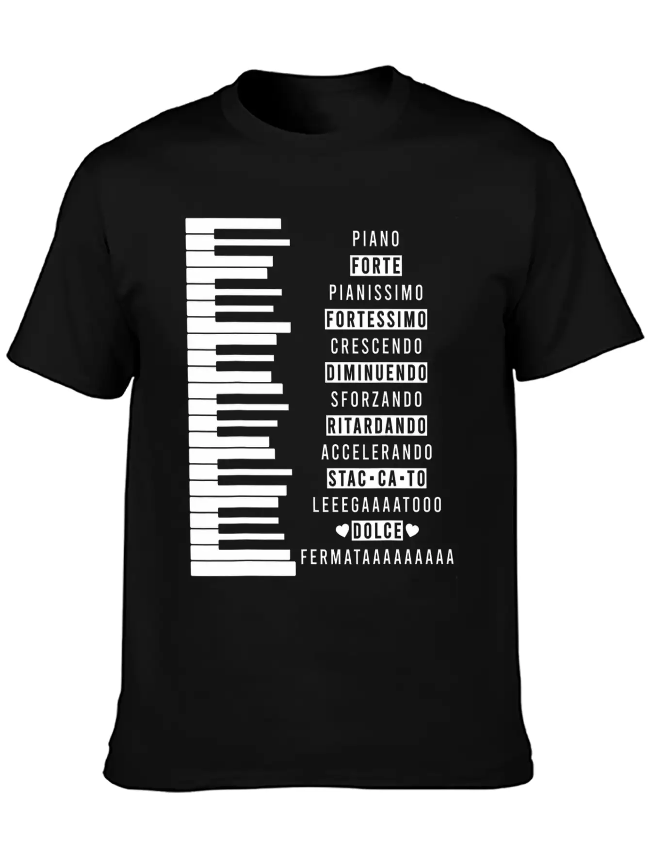 Music Dynamics Theory Musicians Piano Comfortable Minimalist Graphic Tee – Summer Style Essential