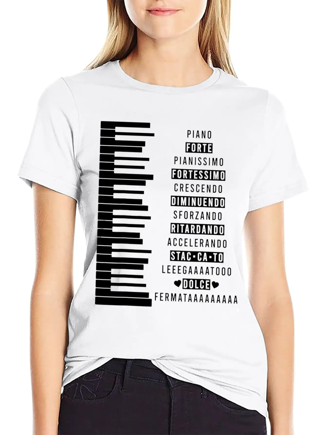 Music Dynamics Theory Musicians Piano Comfortable Minimalist Graphic Tee – Summer Style Essential