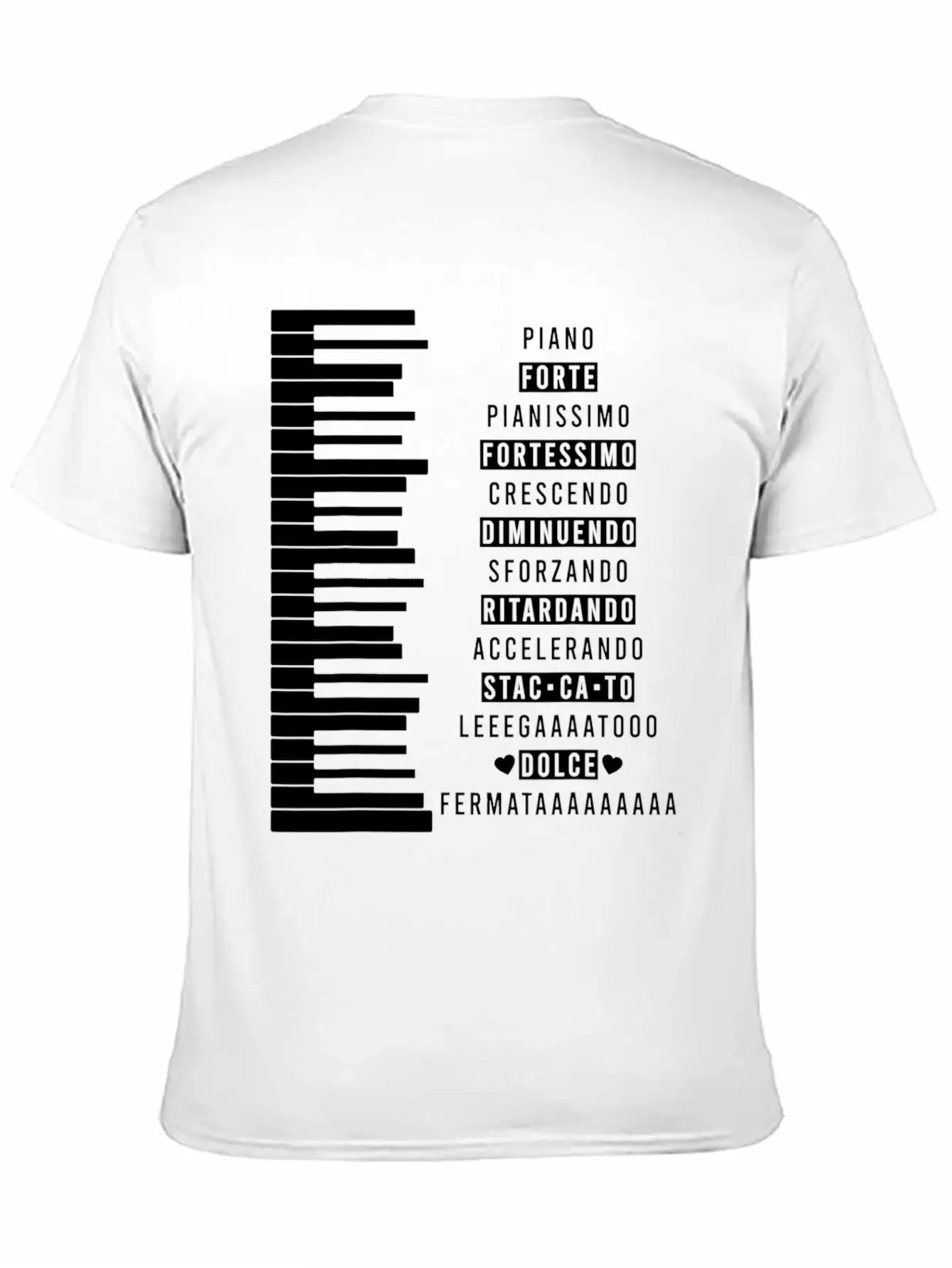 Music Dynamics Theory Musicians Piano Comfortable Minimalist Graphic Tee – Summer Style Essential