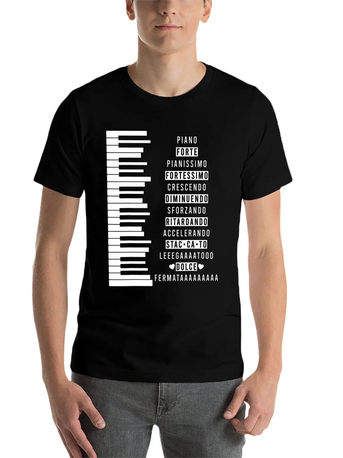 Music Dynamics Theory Musicians Piano Comfortable Minimalist Graphic Tee – Summer Style Essential