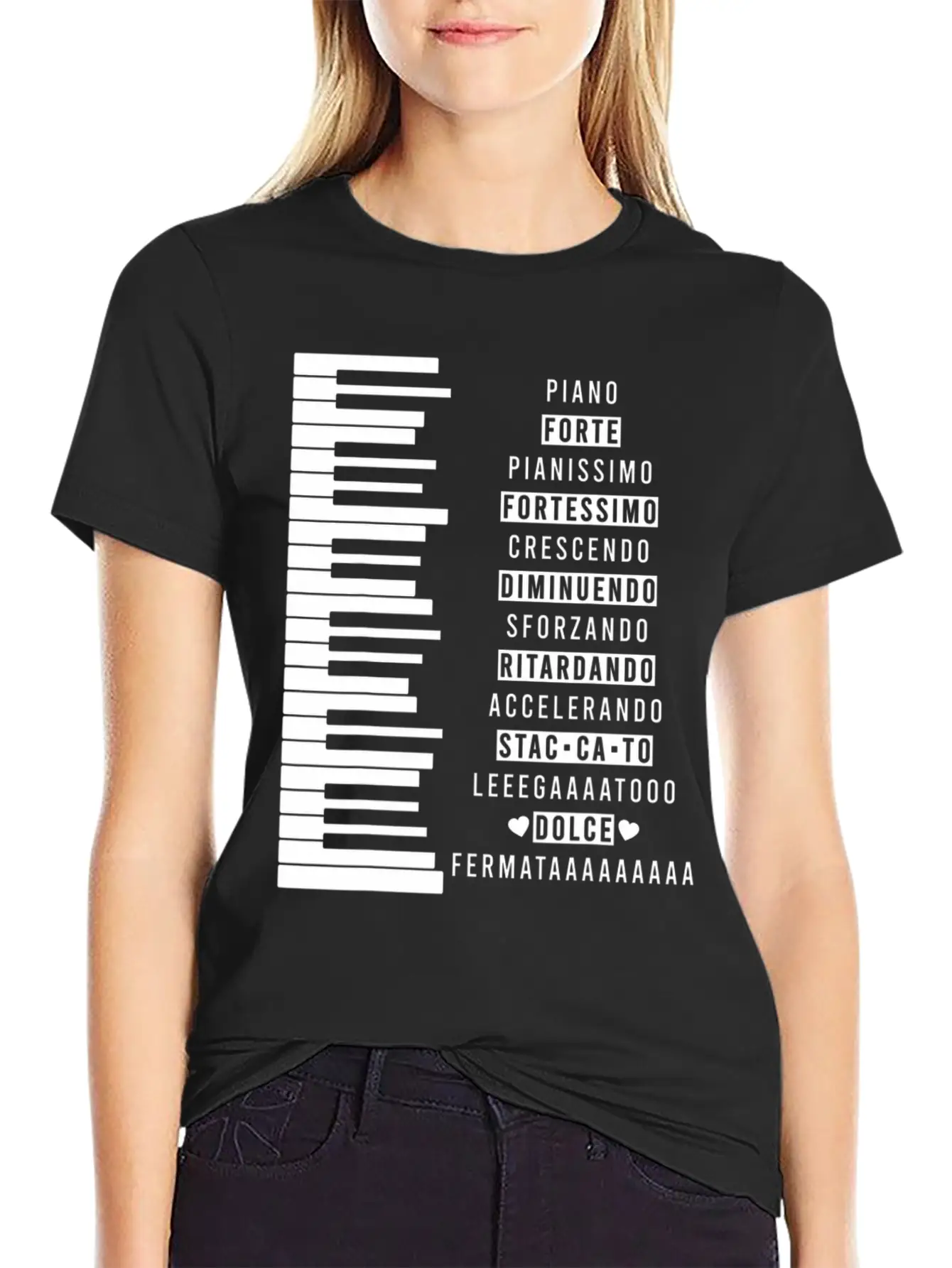 Music Dynamics Theory Musicians Piano Comfortable Minimalist Graphic Tee – Summer Style Essential