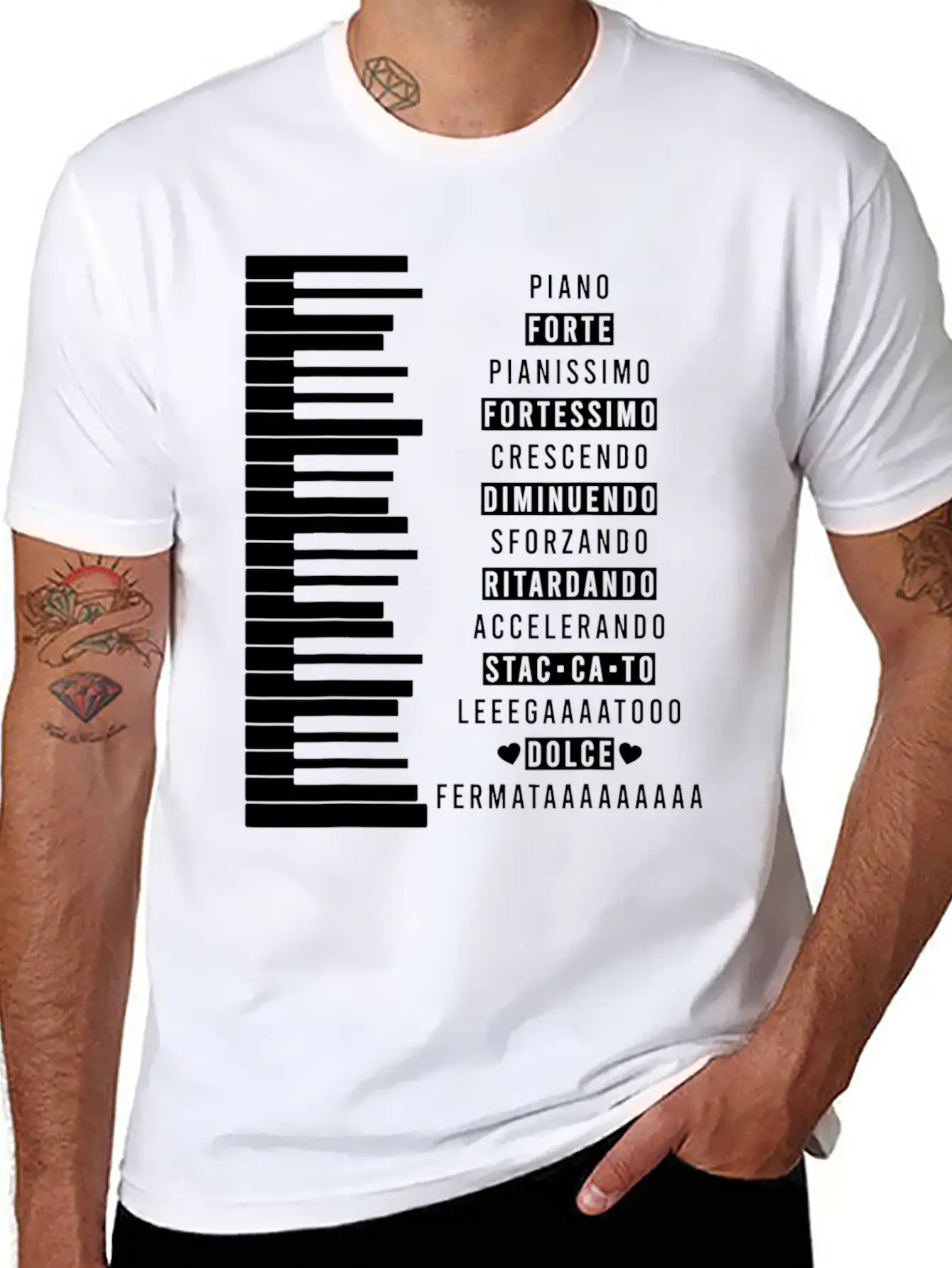 Music Dynamics Theory Musicians Piano Comfortable Minimalist Graphic Tee – Summer Style Essential