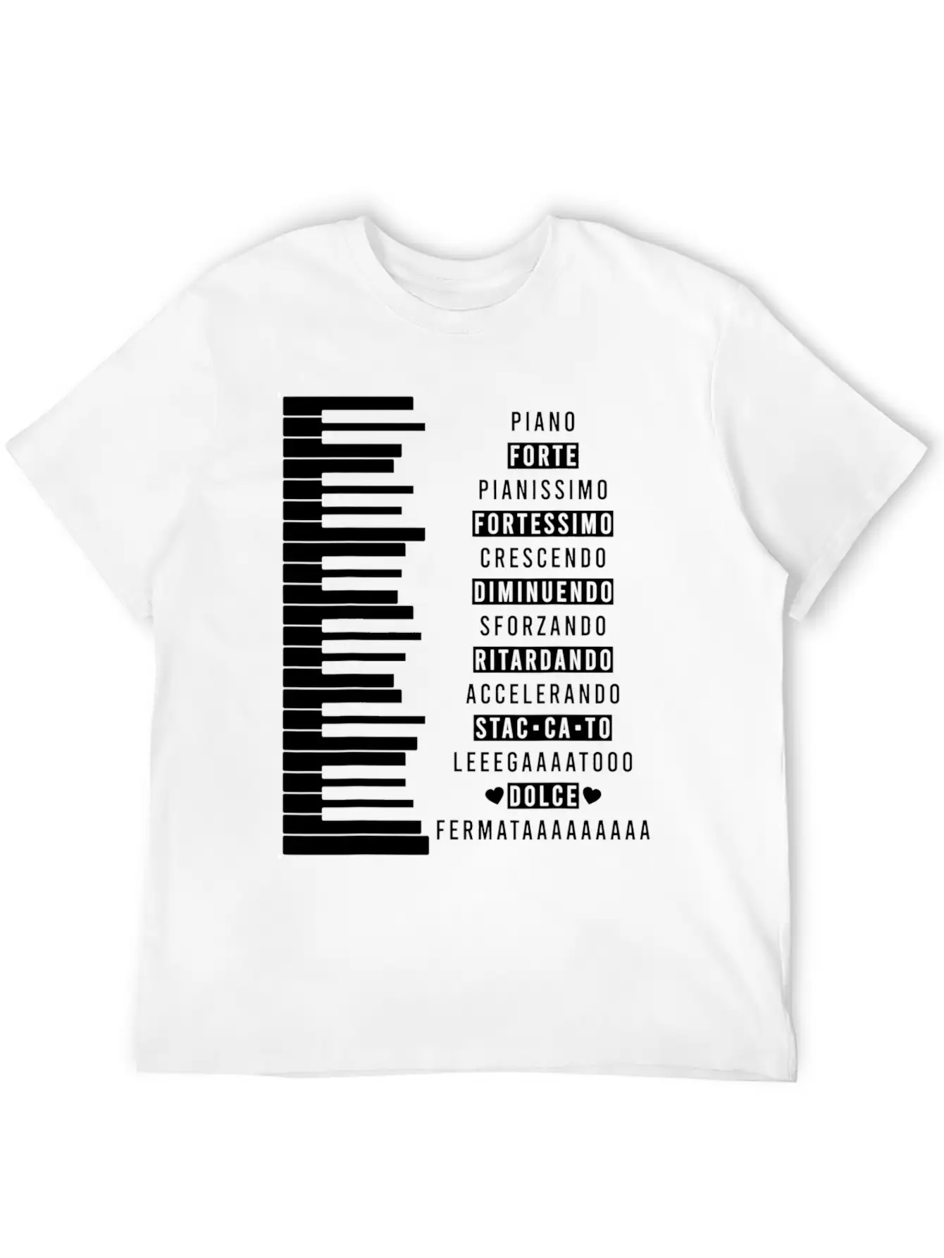 Music Dynamics Theory Musicians Piano Comfortable Minimalist Graphic Tee – Summer Style Essential
