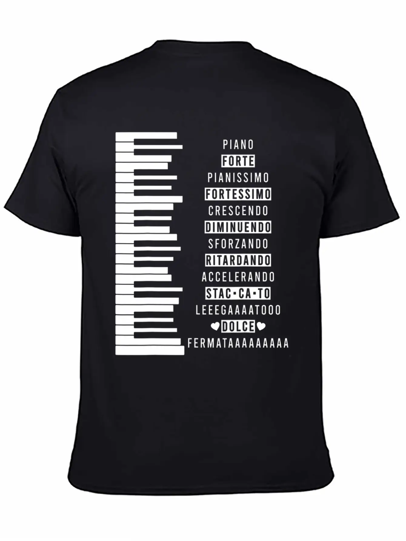 Music Dynamics Theory Musicians Piano Comfortable Minimalist Graphic Tee – Summer Style Essential