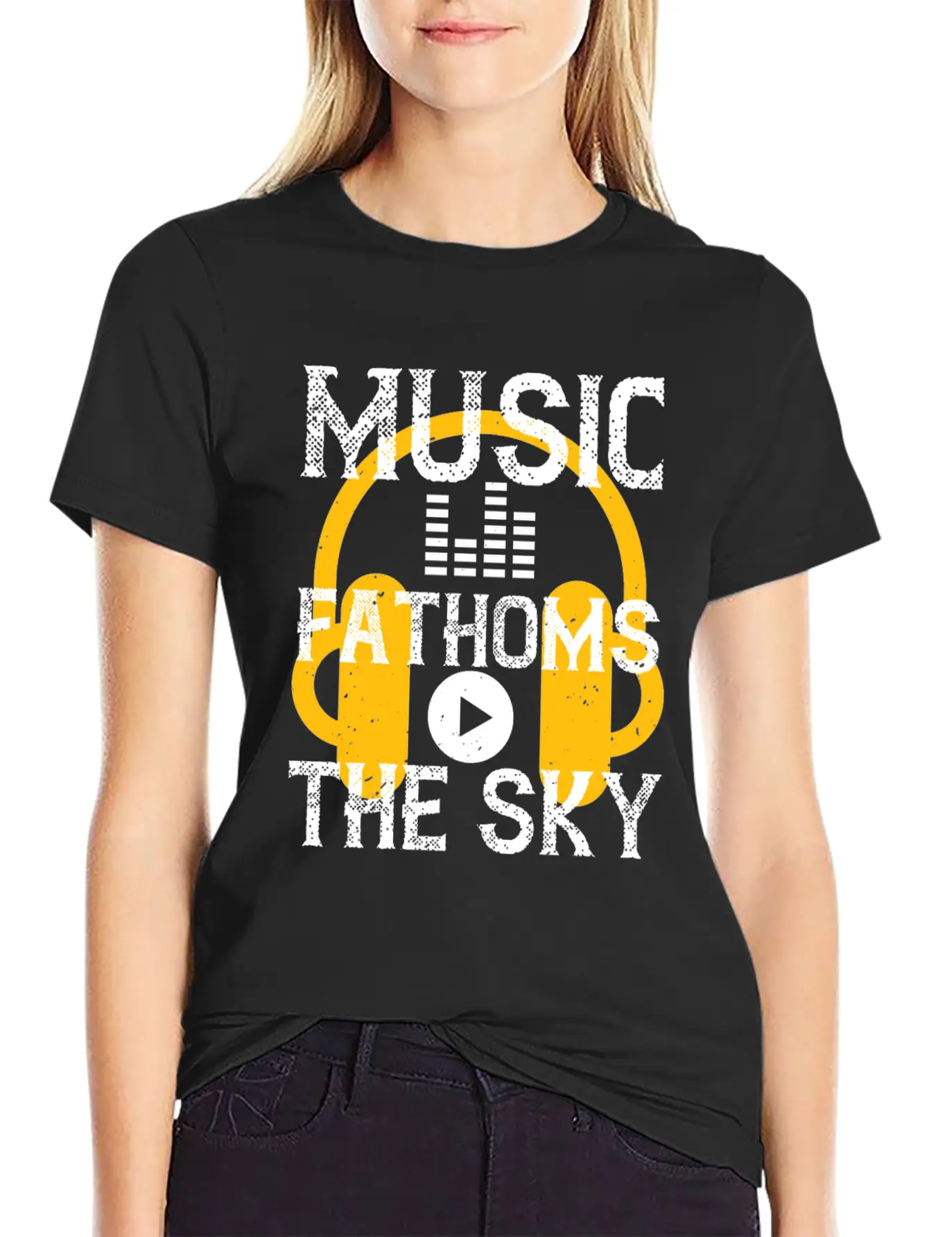 Music Fathoms The Sky Unisex Casual T-Shirt – Clean Design For Daily Comfort