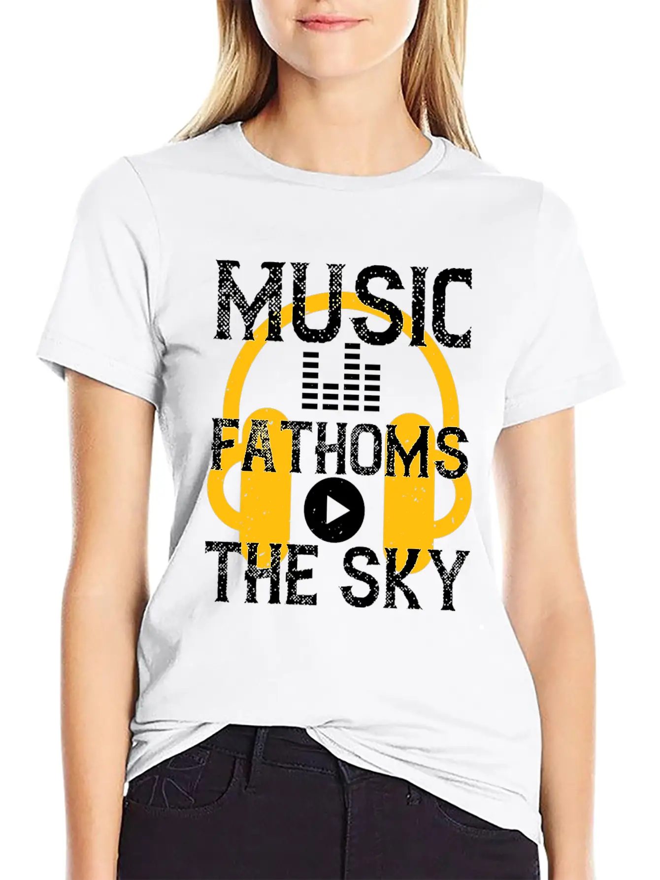 Music Fathoms The Sky Unisex Casual T-Shirt – Clean Design For Daily Comfort