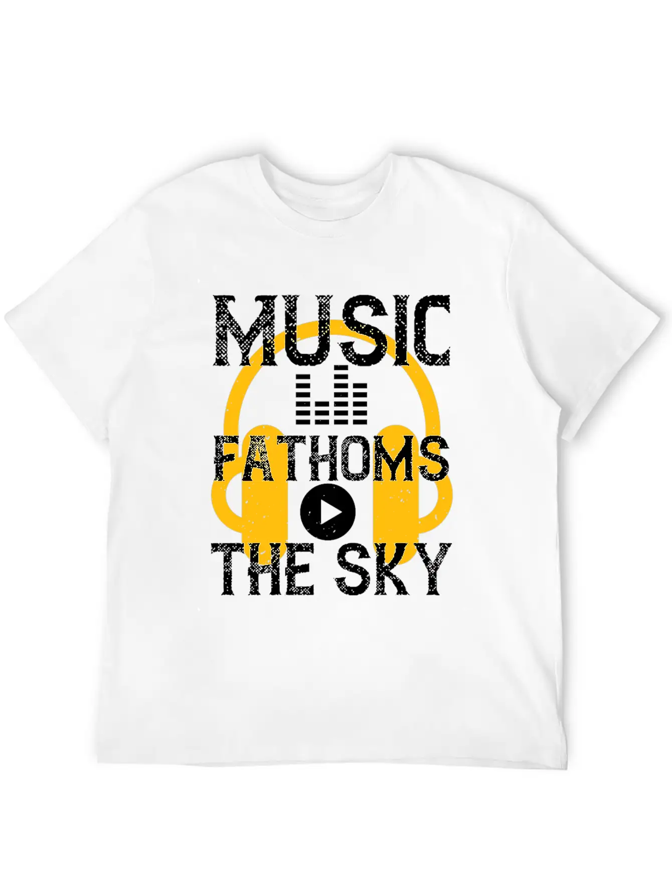 Music Fathoms The Sky Unisex Casual T-Shirt – Clean Design For Daily Comfort