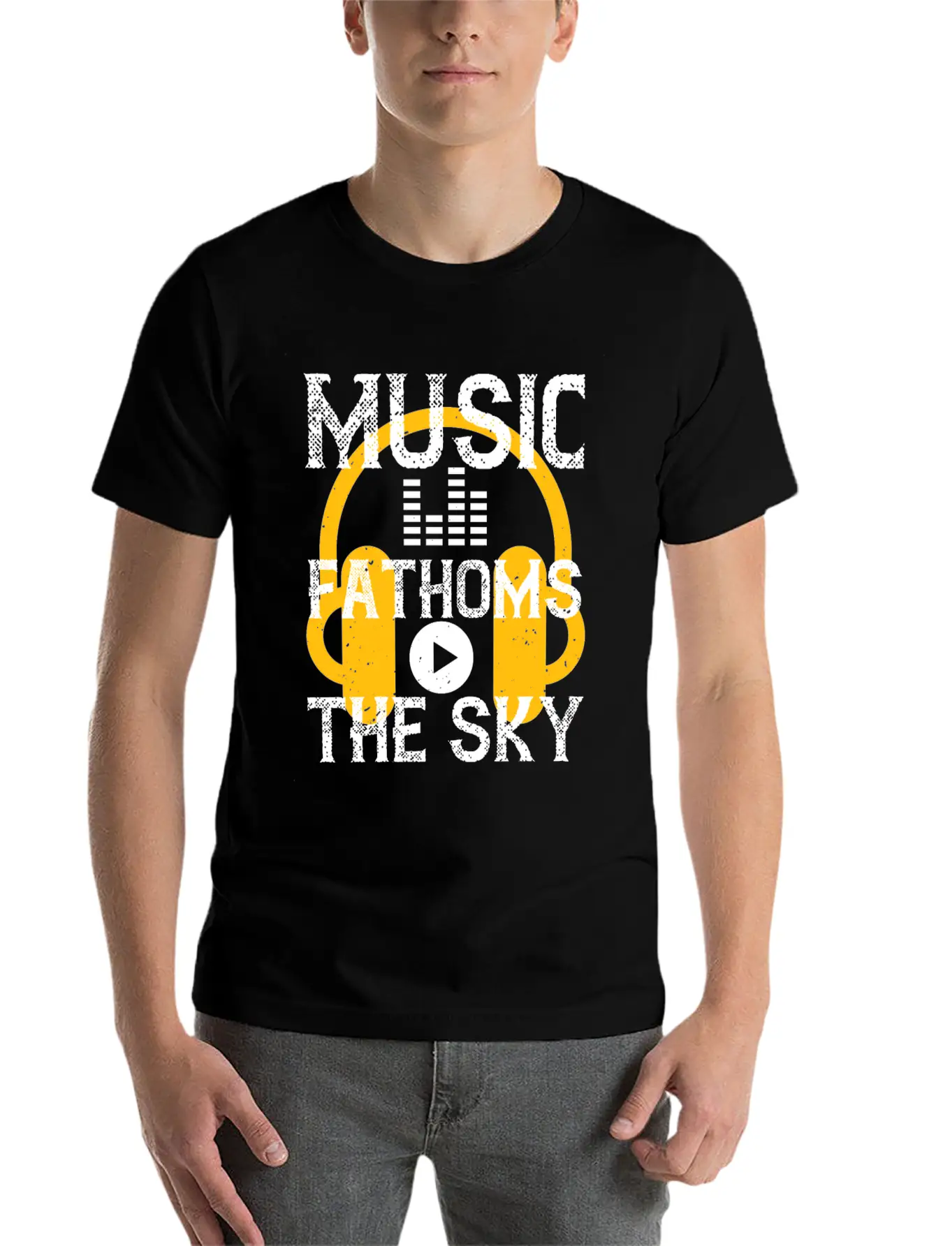 Music Fathoms The Sky Unisex Casual T-Shirt – Clean Design For Daily Comfort