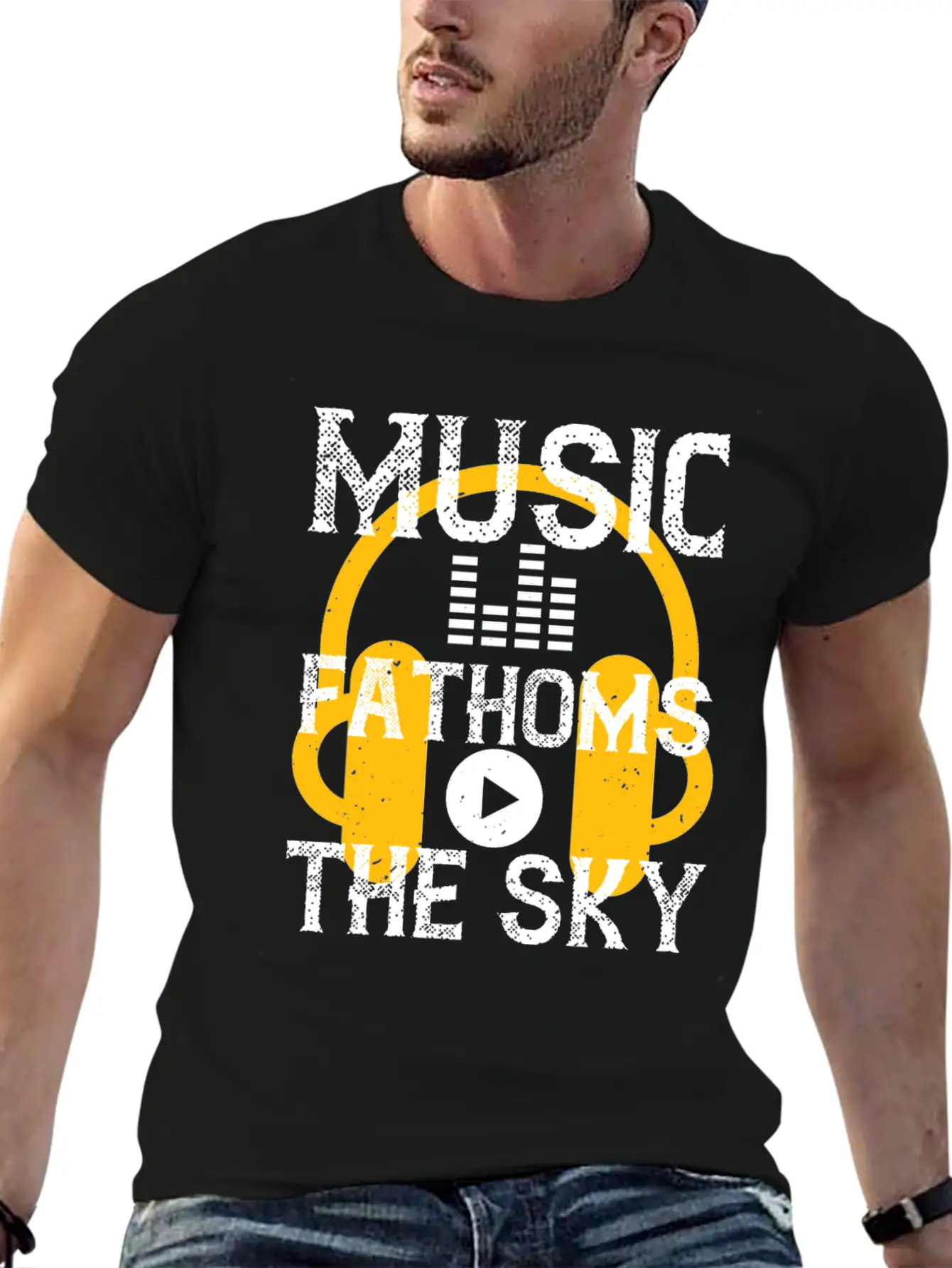 Music Fathoms The Sky Unisex Casual T-Shirt – Clean Design For Daily Comfort